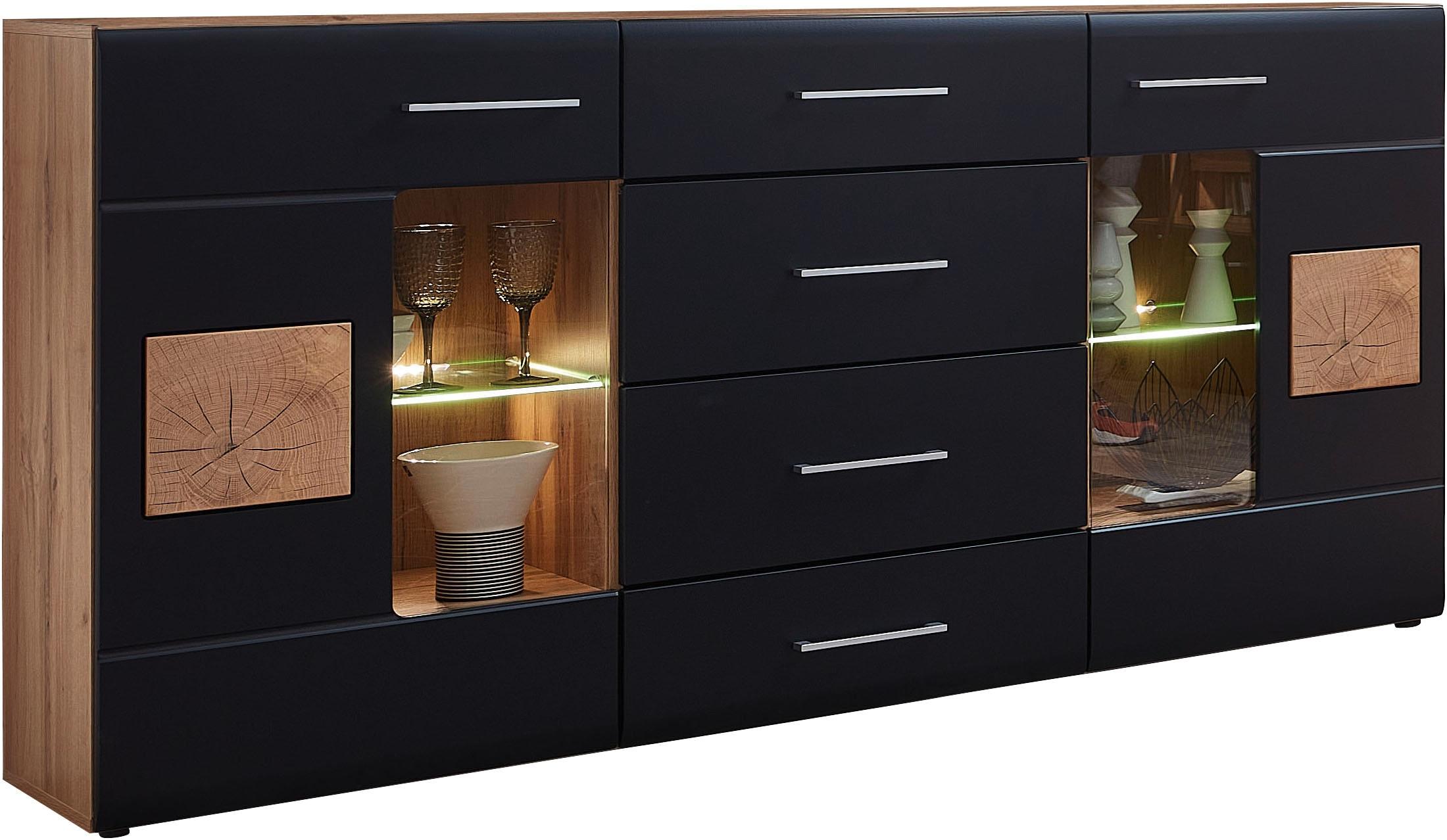 Sideboard INNOSTYLE "Sonate", schwarz, B:170cm H:93cm T:40cm, Sideboards, Sideboard, Elemente sind flexibel kombinierbar und passen in jeden Wohnberei