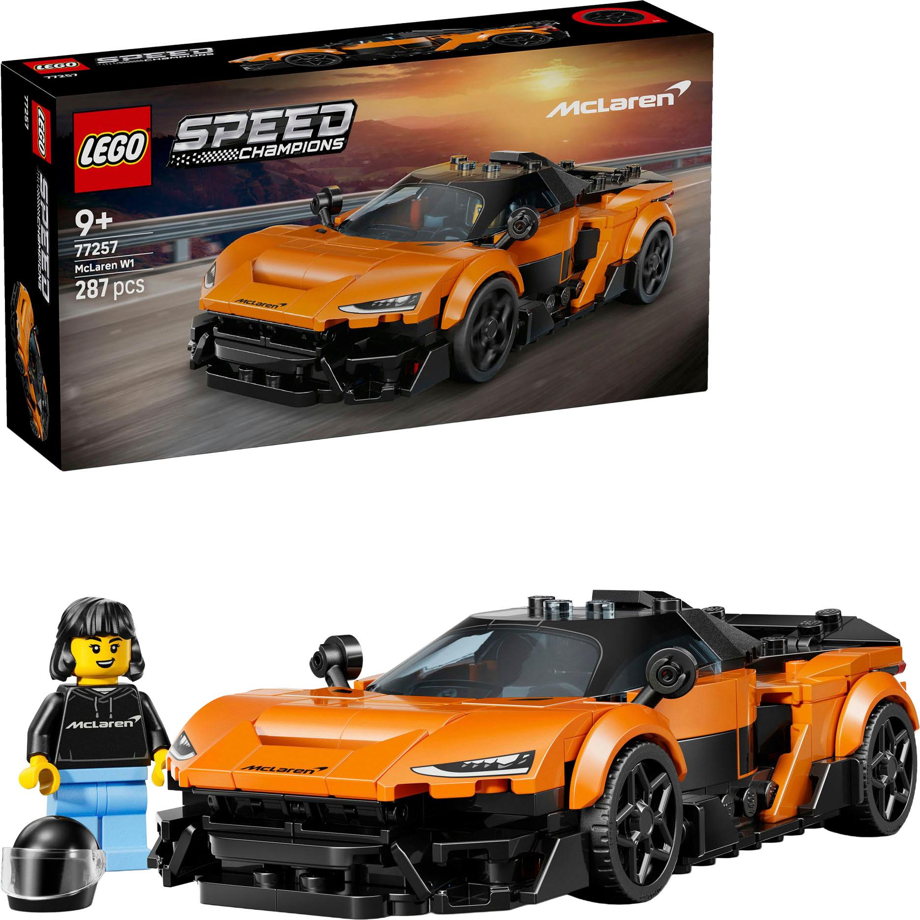 Konstruktionsspielsteine LEGO "McLaren W1 (77257), LEGO Speed Champions", orange, Spielbausteine, Kinder, Kunststoff, Konstruktionsspielsteine, Made i