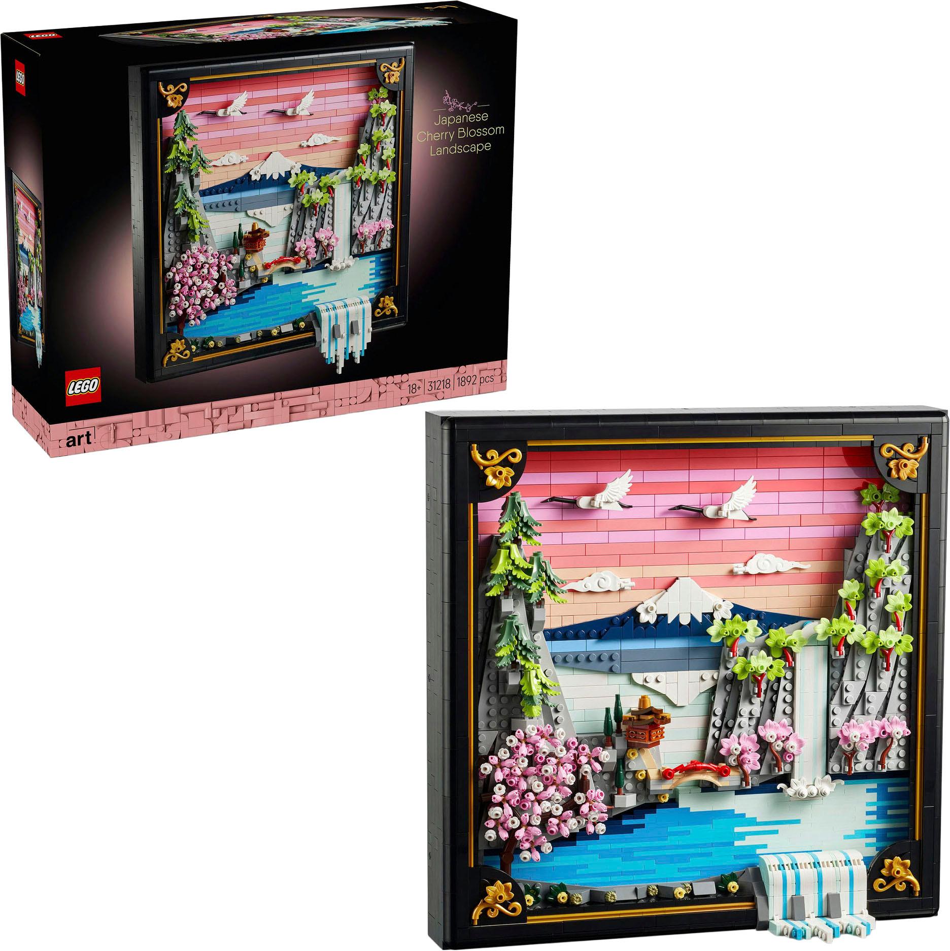 Konstruktionsspielsteine LEGO "Japanische Kirschblütenlandschaft (31218), LEGO ART", bunt, Spielbausteine, Kinder, Kunststoff, Konstruktionsspielstein
