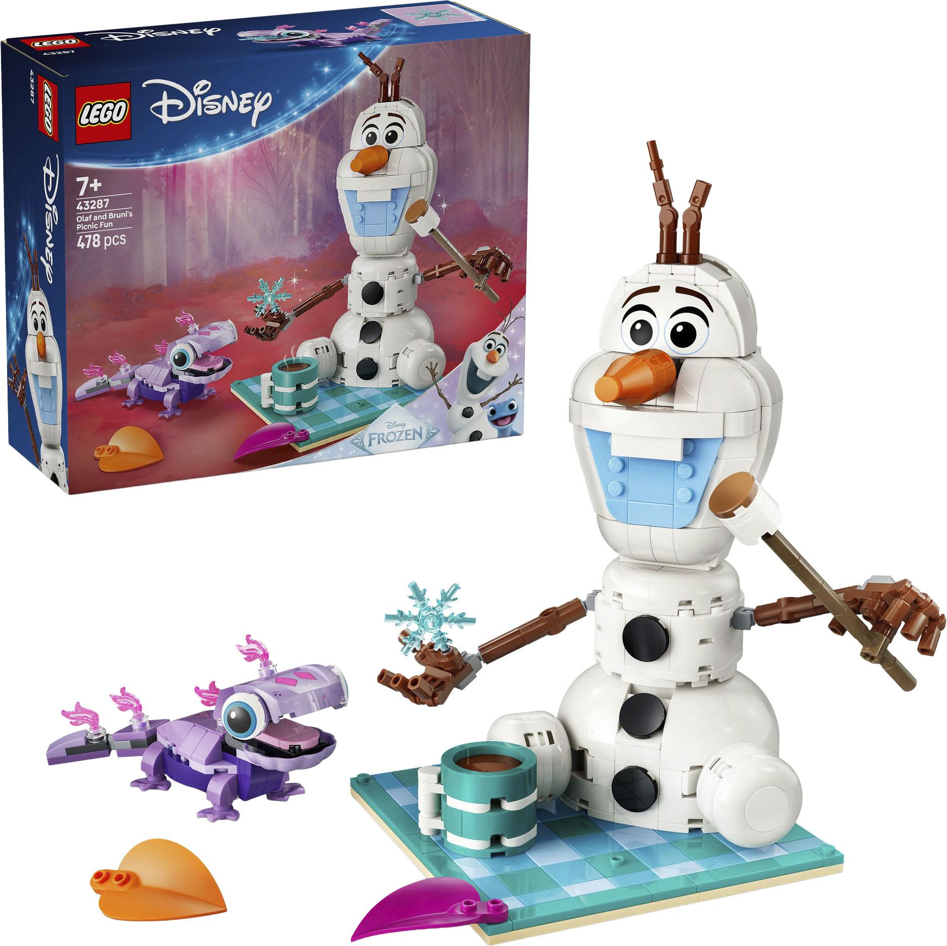 Konstruktionsspielsteine LEGO "Picknickspaß mit Olaf und Bruni (43287), LEGO Disney Princess", bunt, Spielbausteine, Kinder, Kunststoff, Konstruktions
