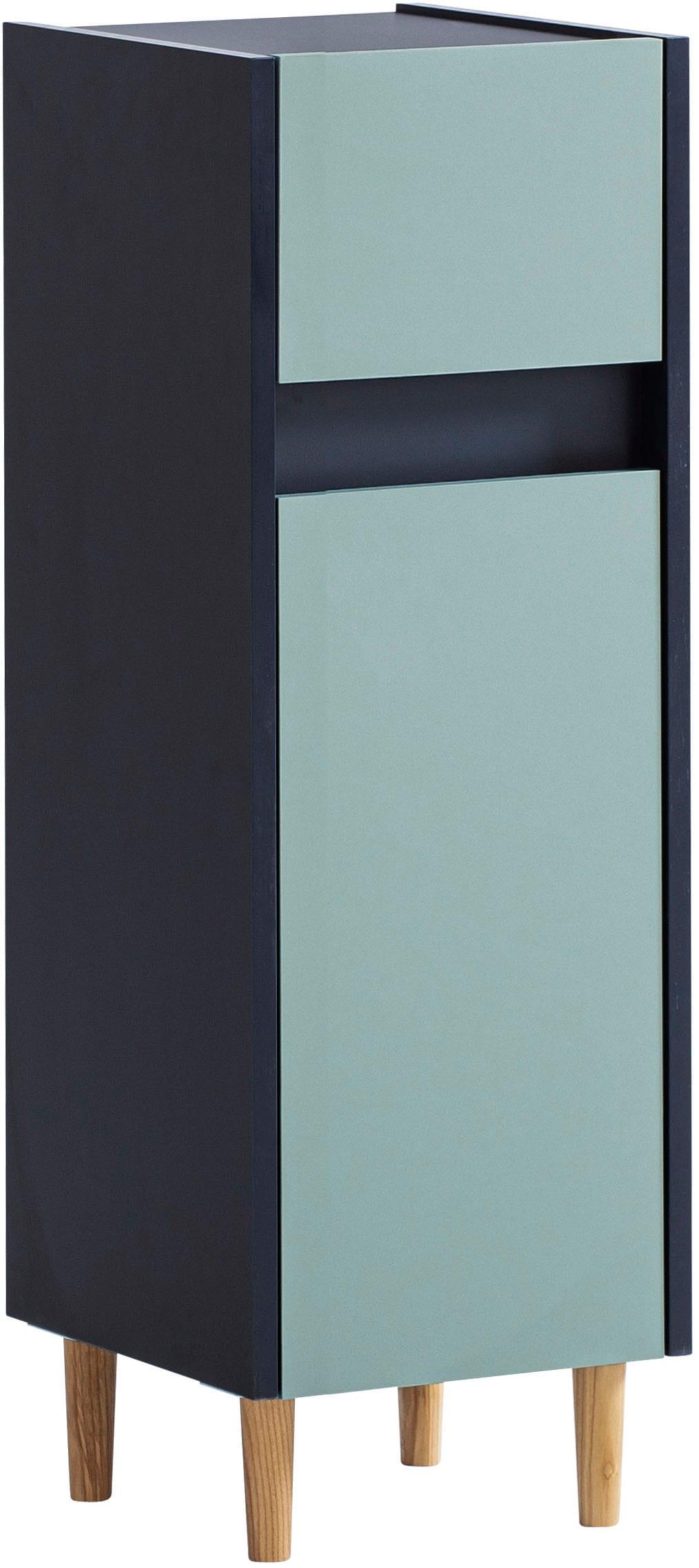 Unterschrank WELLTIME "Lovis, Breite 30 cm", blau (nachtblau, taubenblau), B:30,2cm H:90,3cm T:33cm, FSC-zertifizierter Holzwerkstoff, Schränke, Unter