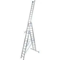 Doppelleiter KRAUSE "STABILO", silber (silberfarben), B:50cm H:410cm, Aluminium, Leitern