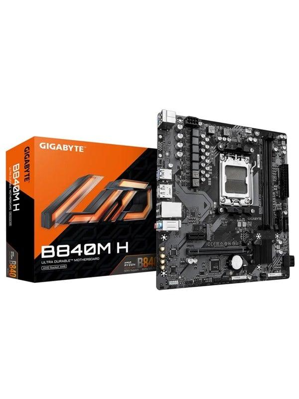 GIGABYTE B840M H Mainboard - AMD B840 - AMD AM5 socket - DDR5 RAM - Micro-ATX