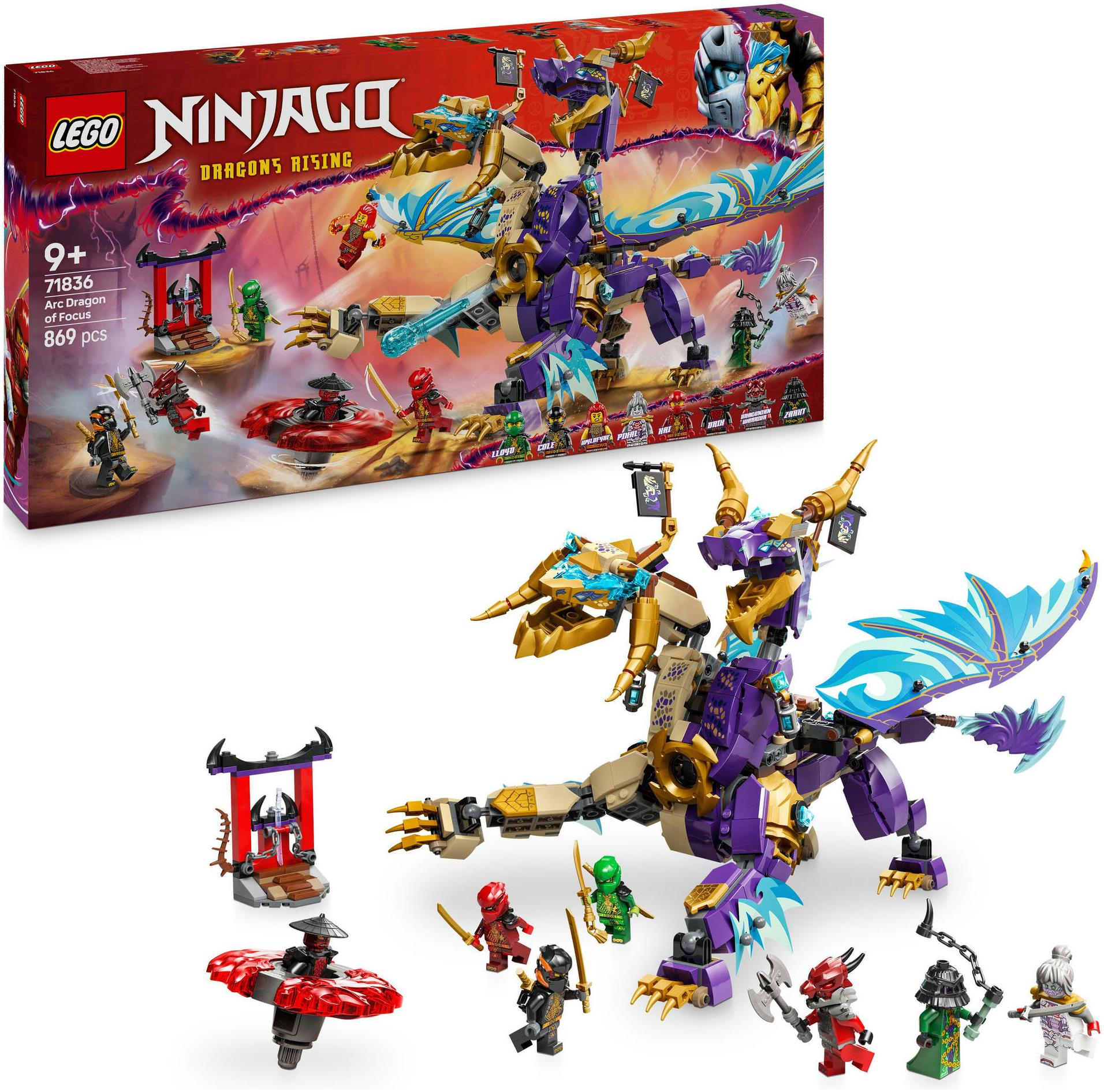 Konstruktionsspielsteine LEGO "Lichtbogendrache (71836), LEGO Ninjago", bunt, Spielbausteine, Kinder, Kunststoff, Konstruktionsspielsteine, Made in Eu