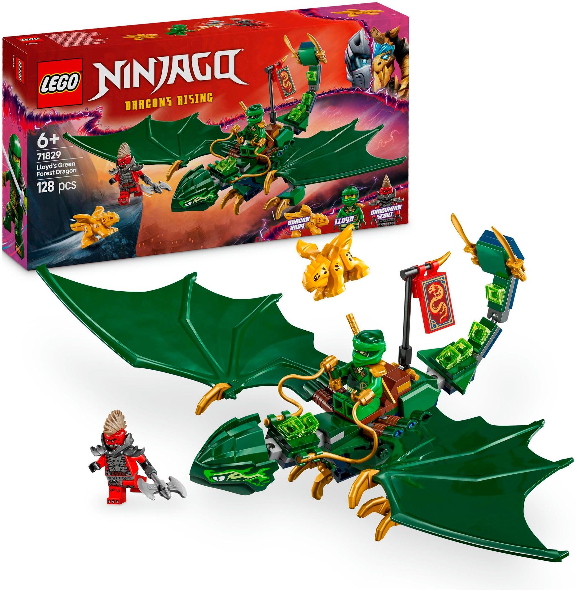Konstruktionsspielsteine LEGO "Lloyds grüner Walddrache (71829), LEGO Ninjago", bunt, Spielbausteine, Kinder, Kunststoff, Konstruktionsspielsteine, Ma