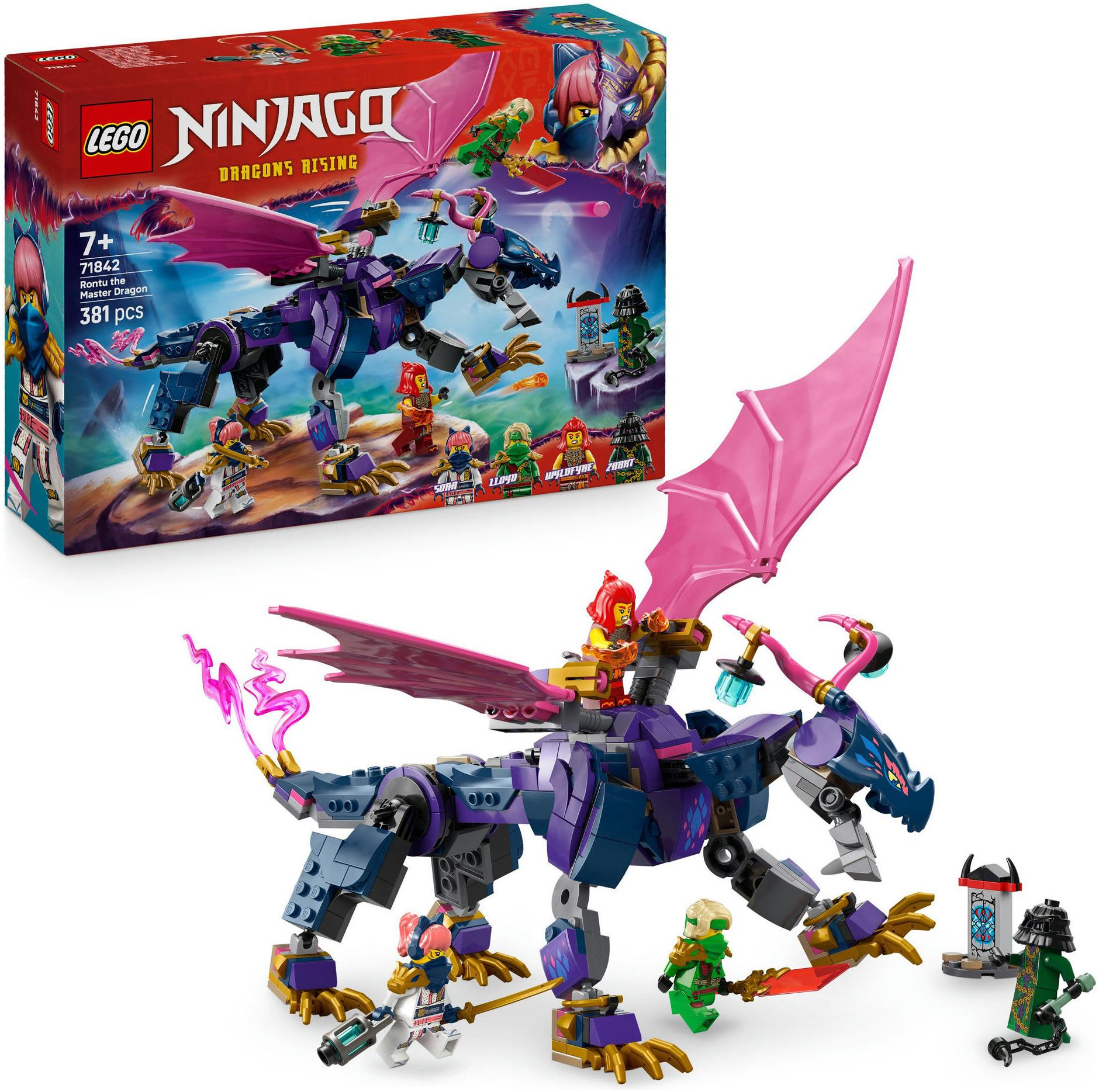 Konstruktionsspielsteine LEGO "Rontu der Meisterdrache (71842), LEGO Ninjago", bunt, Spielbausteine, Kinder, Kunststoff, Konstruktionsspielsteine, Mad