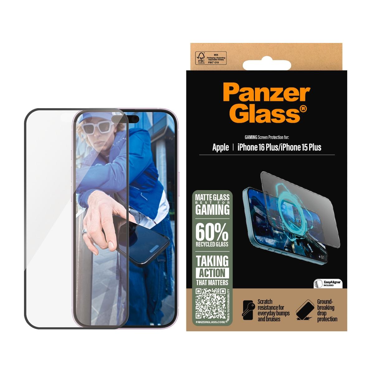 PANZERGLASS Displayschutzglas "Gaming Screen Protection", transparent, B:11cm H:1,1cm T:19,5mm, Displayfolien, Displayschutzfolie, Schutzfolie, Bildsc