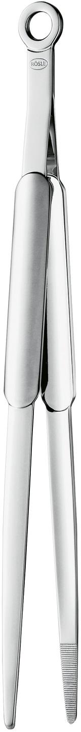 Kochzange RÖSLE, silber (edelstahlfarben), L:31cm, Edelstahl 18/10, Küchenzangen, Kochzange, zum Kochen oder Grillen, Edelstahl 18/10, spülmaschinenge