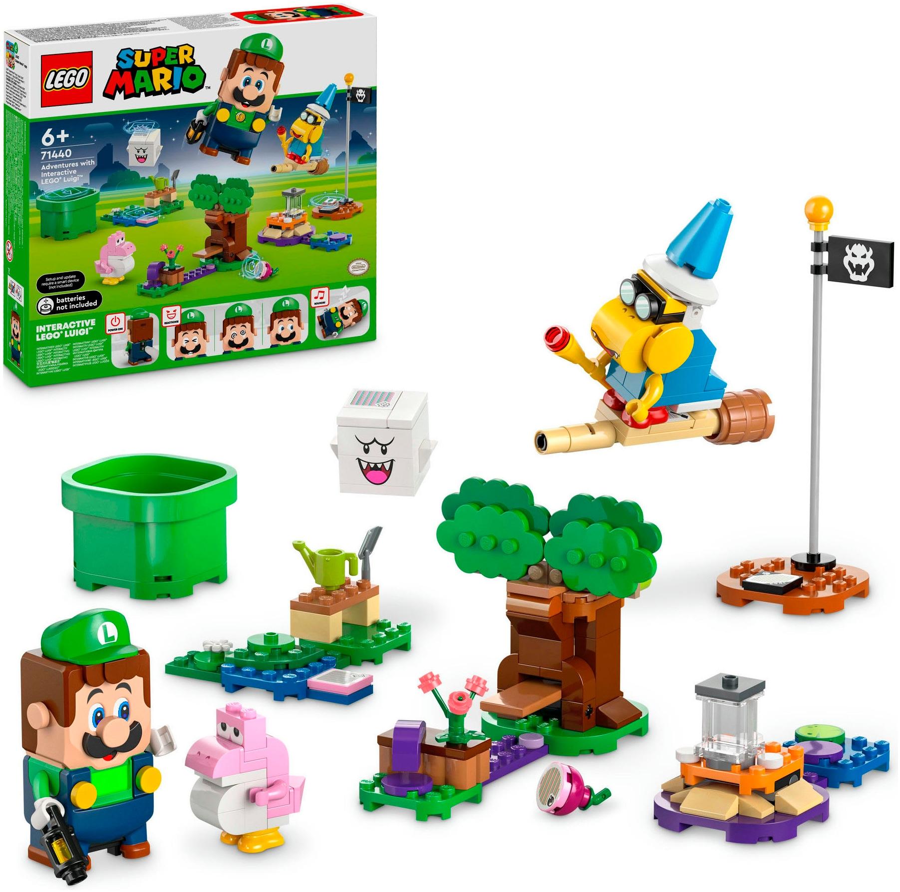 Konstruktionsspielsteine LEGO "Abenteuer mit dem interaktiven LEGO Luigi™ (71440), LEGO Super Mario", bunt, Spielbausteine, Kinder, Kunststoff, Konstr