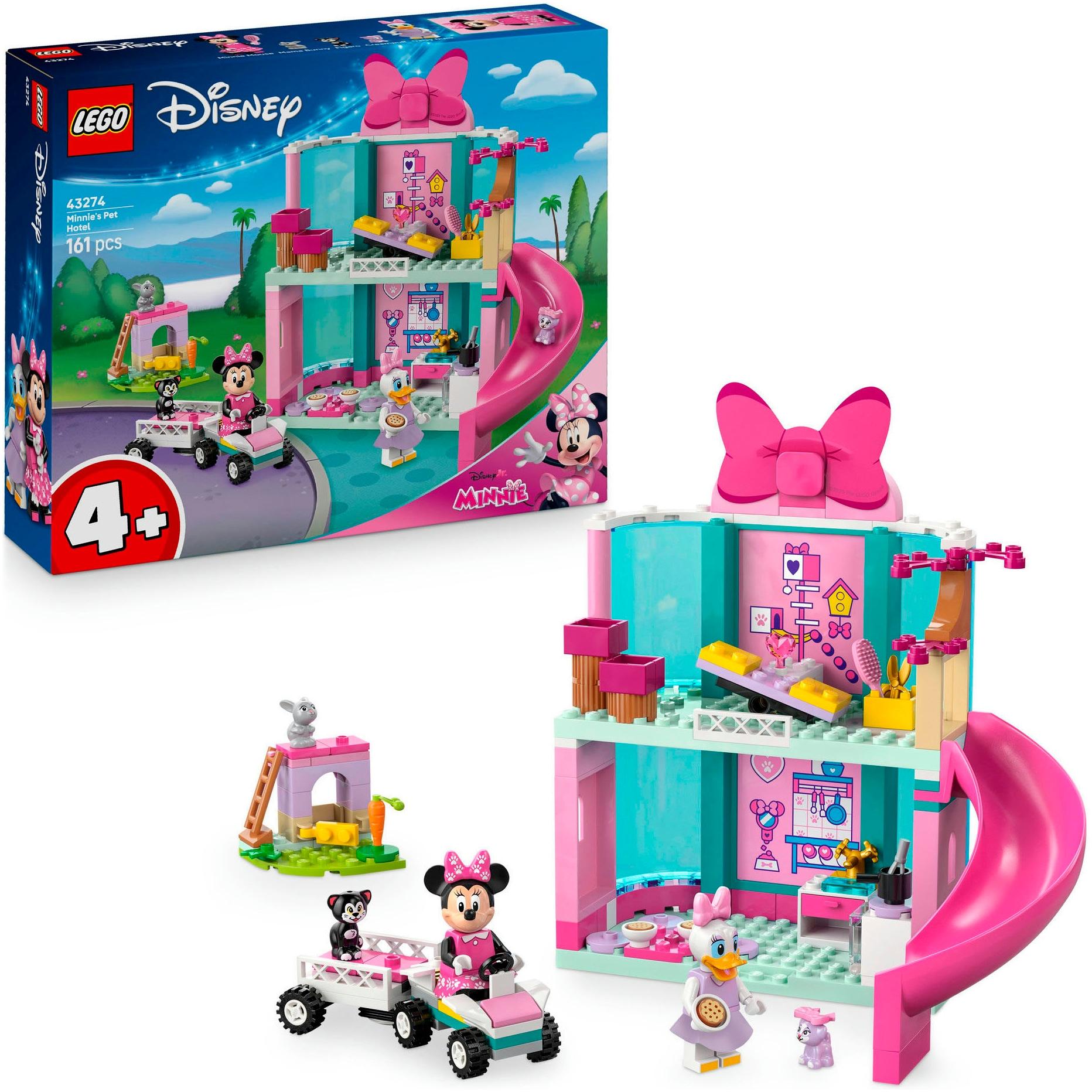 Konstruktionsspielsteine LEGO "Minnies Tierhotel (43274), LEGO Disney Classic", bunt, Spielbausteine, Kinder, Kunststoff, Konstruktionsspielsteine, Ma