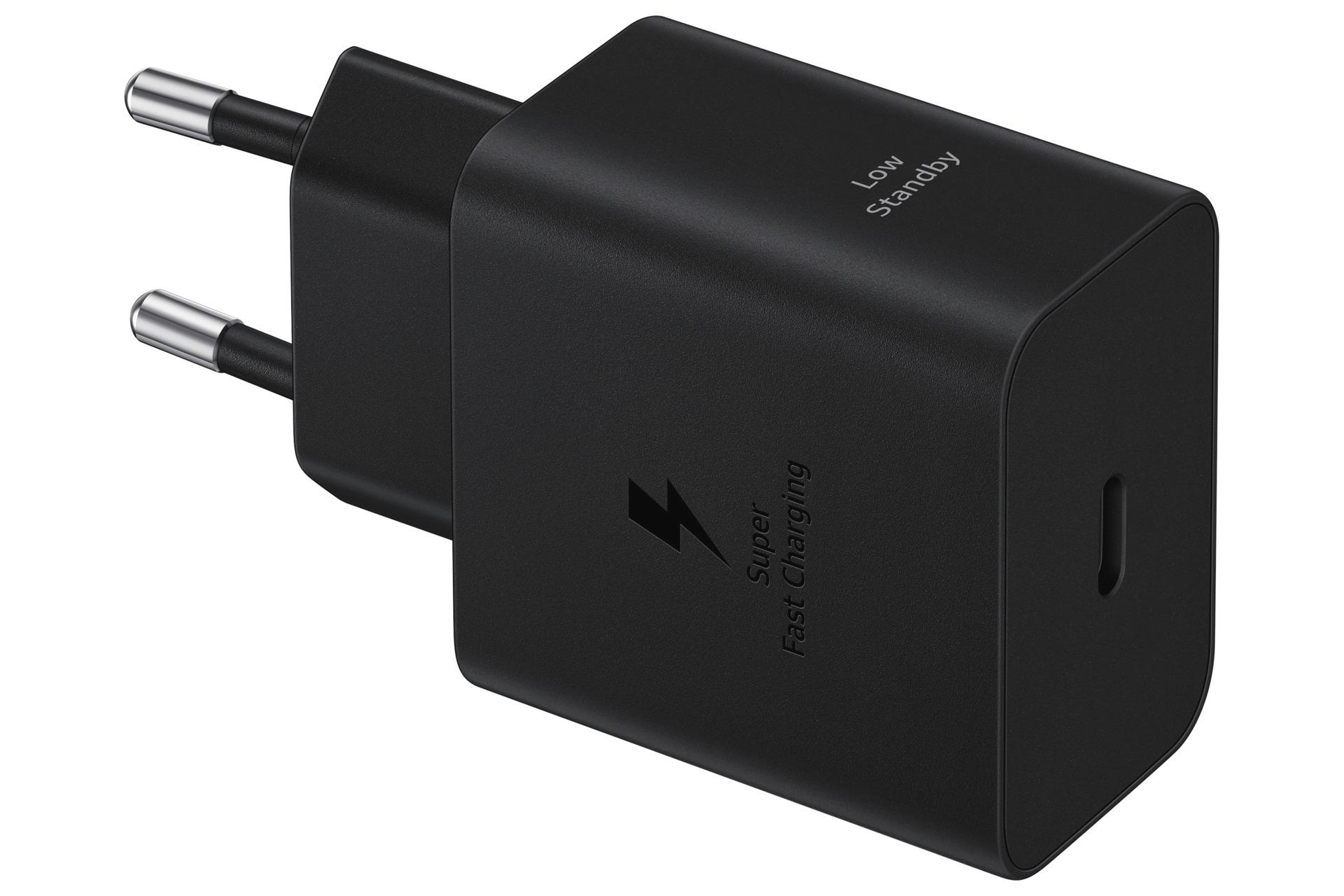 SAMSUNG USB-Ladegerät "Schnellladegerät 45W EP-T4511", schwarz, B:7cm H:3cm T:12cm, Ladegeräte, USB-Ladegerät