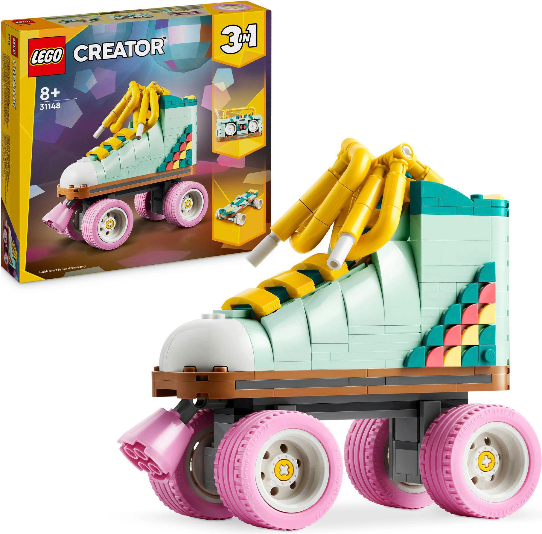 Konstruktionsspielsteine LEGO "Rollschuh (31148), LEGO Creator 3in1", bunt, Spielbausteine, Kinder, Kunststoff, Konstruktionsspielsteine, Made in Euro