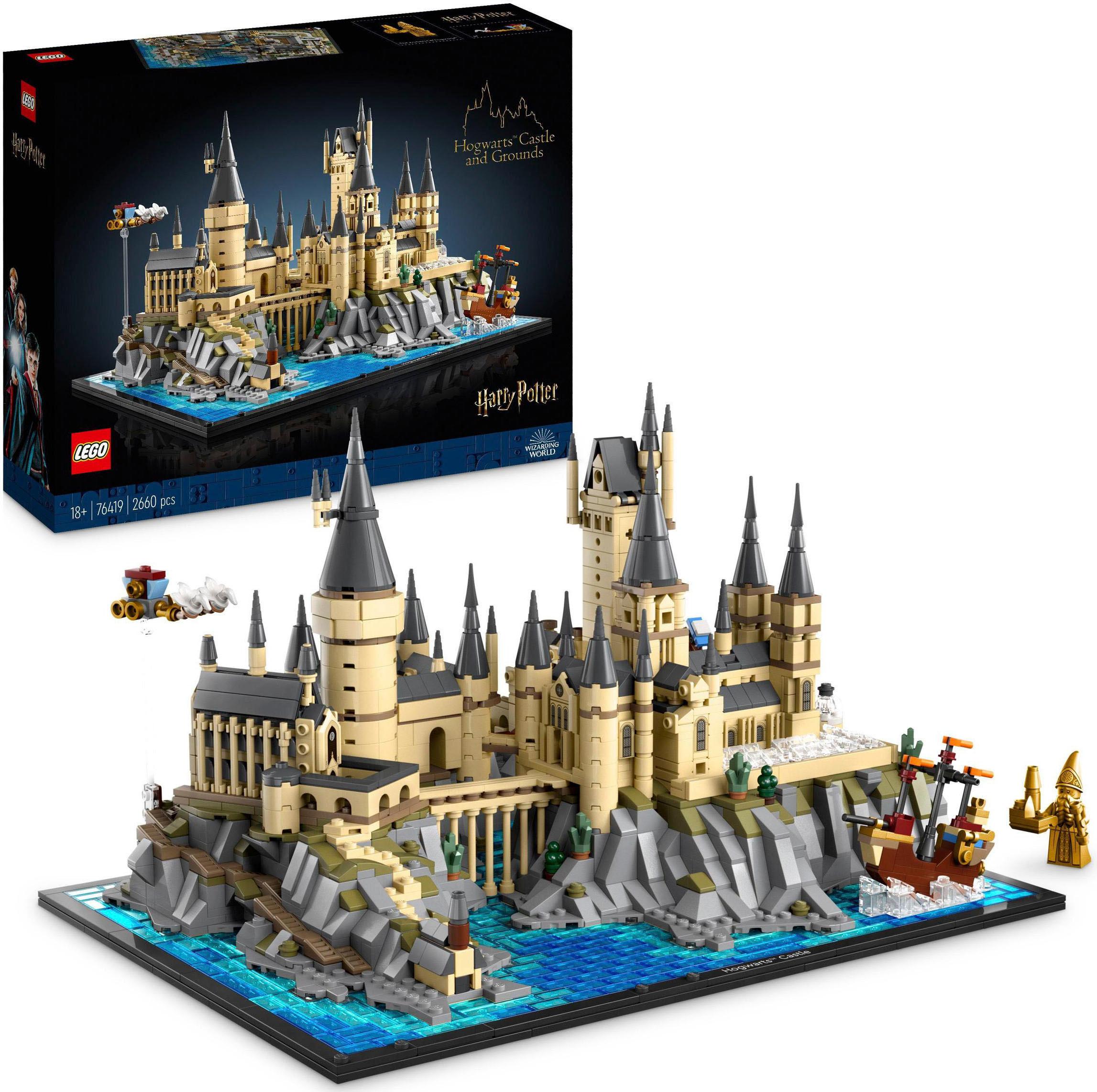 Konstruktionsspielsteine LEGO "Schloss Hogwarts mit Schlossgelände (76419), LEGO Harry Potter™", bunt, Spielbausteine, Kinder, Kunststoff, Konstruktio