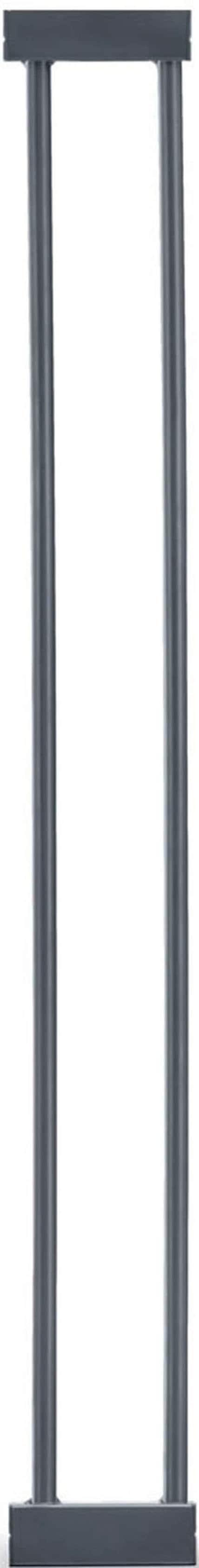 Verlängerung für Türschutzgitter HAUCK "Extension, 9 cm, Dark Grey", Baby, Gr. B/H/T: 9cm x 77cm x 1,5cm, grau (dunkelgrau), Kunststoff, Stahl, Schutz
