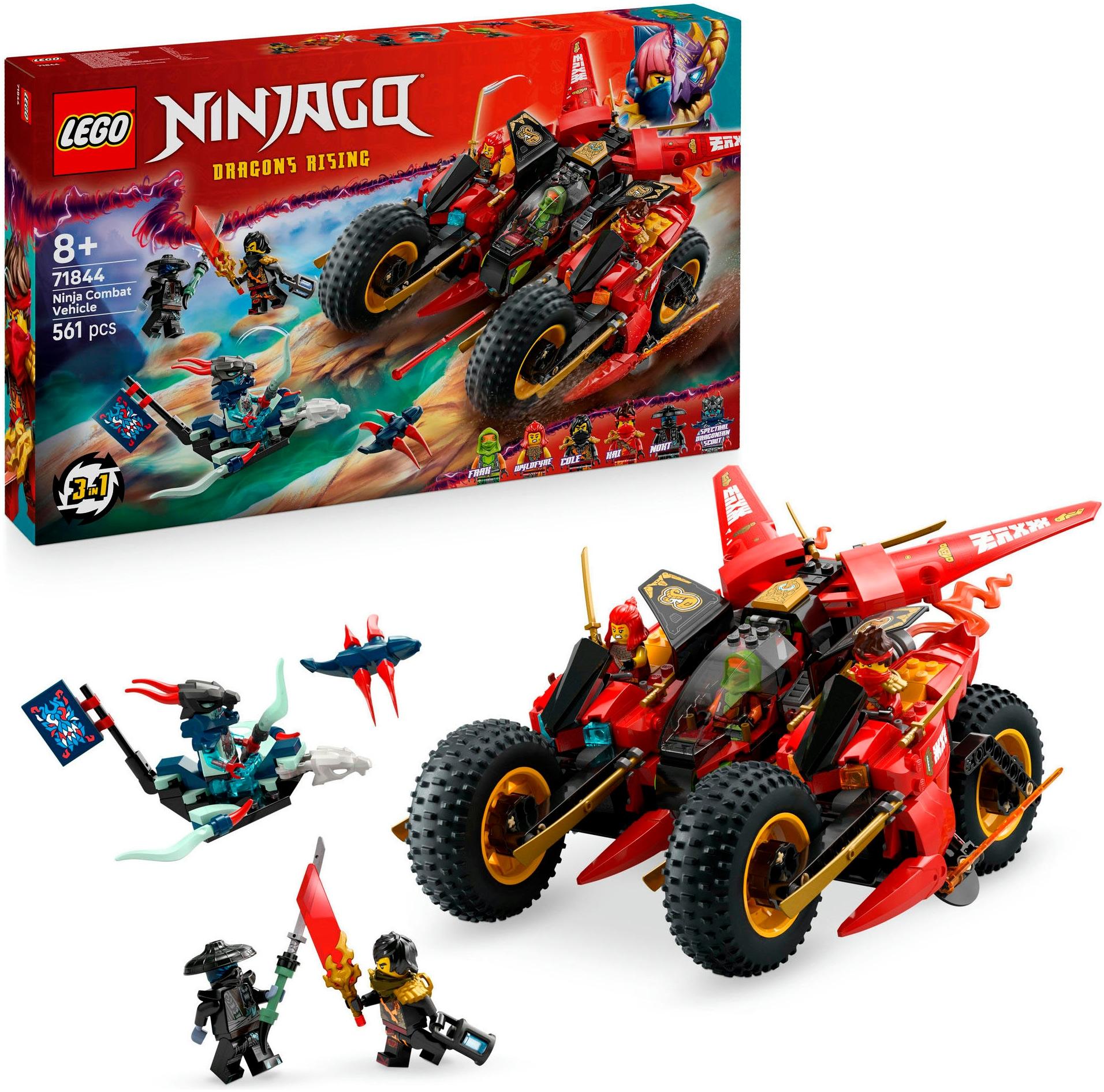 Konstruktionsspielsteine LEGO "Ninja-Actionflitzer (71844), LEGO Ninjago", bunt, Spielbausteine, Kinder, Kunststoff, Konstruktionsspielsteine, Made in