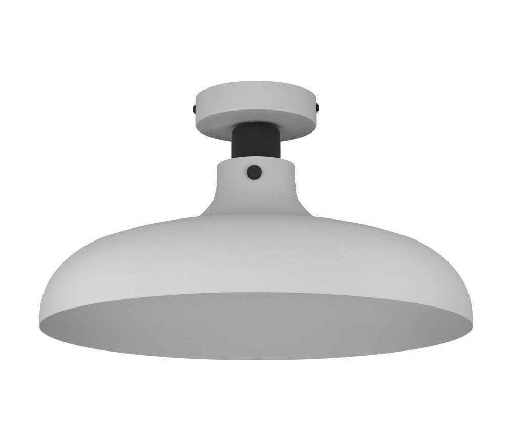 EGLO Deckenleuchte "MATLOCK", grau (grau, schwarz), 1, Ø 38cm H: 21cm, 1 Stk., Leuchten, Deckenlampe, Metall in Grau und Schwarz, Flurlampe, E27, Ø 38