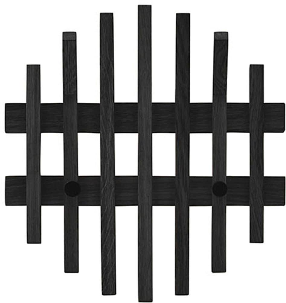 Garderobenpaneel MCA FURNITURE "BANTRY Garderobenpaneel W40", schwarz, B:38cm H:40cm T:11cm, Massivholz, Garderobenpaneele, Garderobenpaneel, Leisten