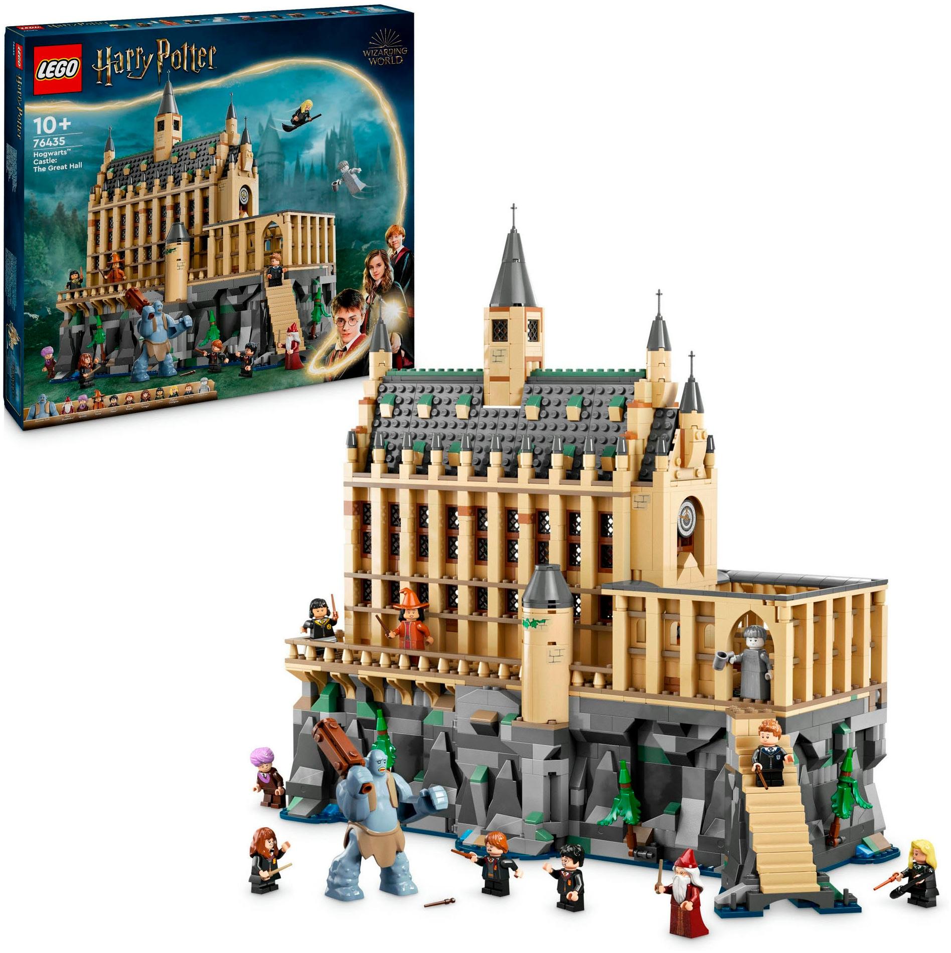 Konstruktionsspielsteine LEGO "Schloss Hogwarts™: Die Große Halle (76435), LEGO Harry Potter™", bunt, Spielbausteine, Kinder, Kunststoff, Konstruktion