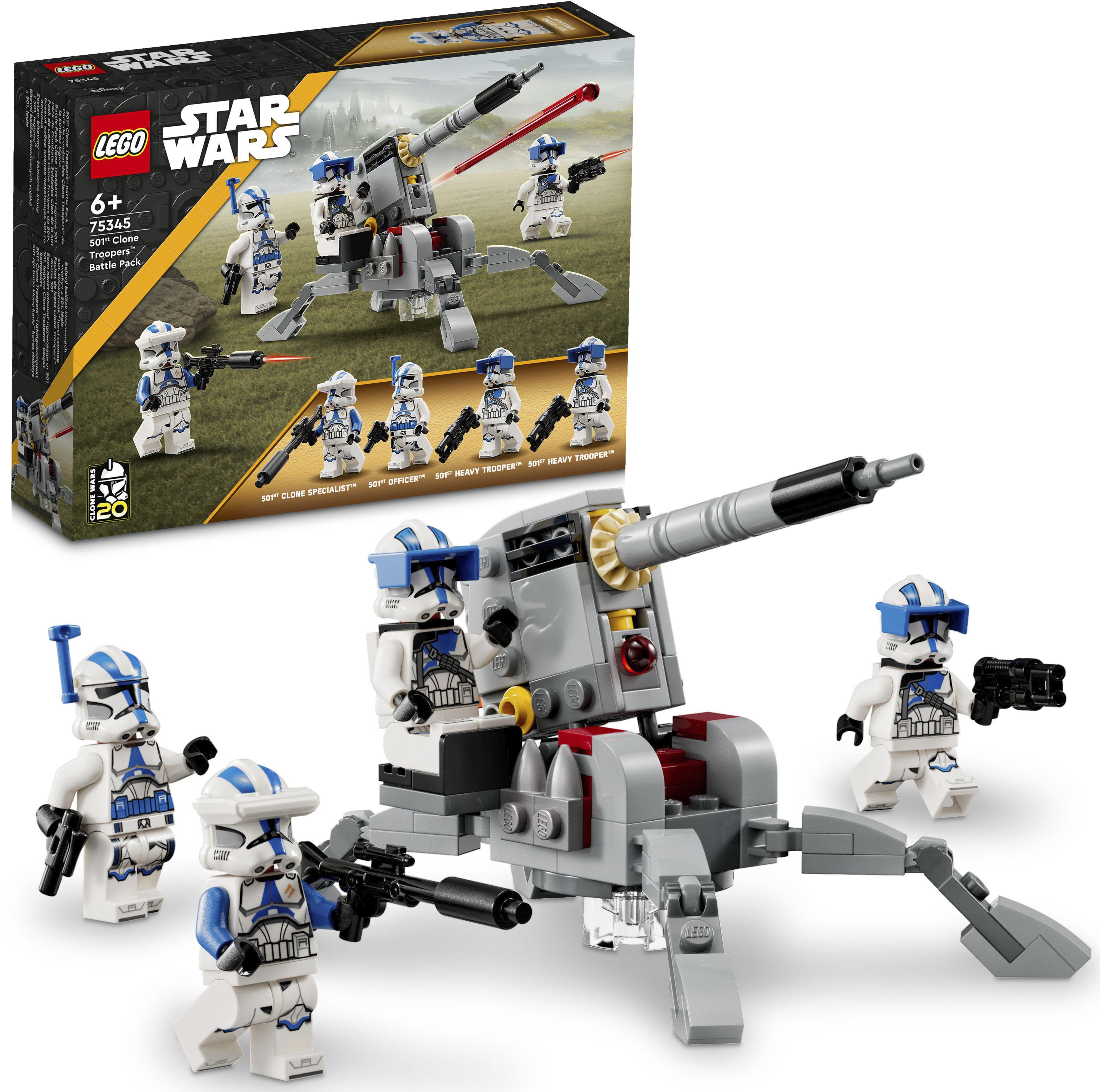 Konstruktionsspielsteine LEGO "501st Clone Troopers™ Battle Pack (75345), LEGO Star Wars™", bunt, Spielbausteine, Kinder, Kunststoff, Konstruktionsspi
