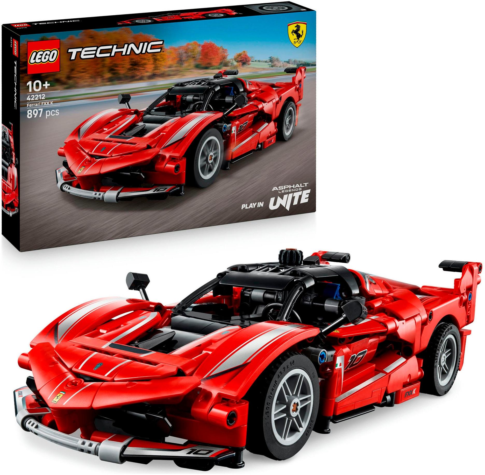 Konstruktionsspielsteine LEGO "Ferrari FXX K (42212), LEGO Technic", bunt, Spielbausteine, Kinder, Kunststoff, Konstruktionsspielsteine, Made in Europ