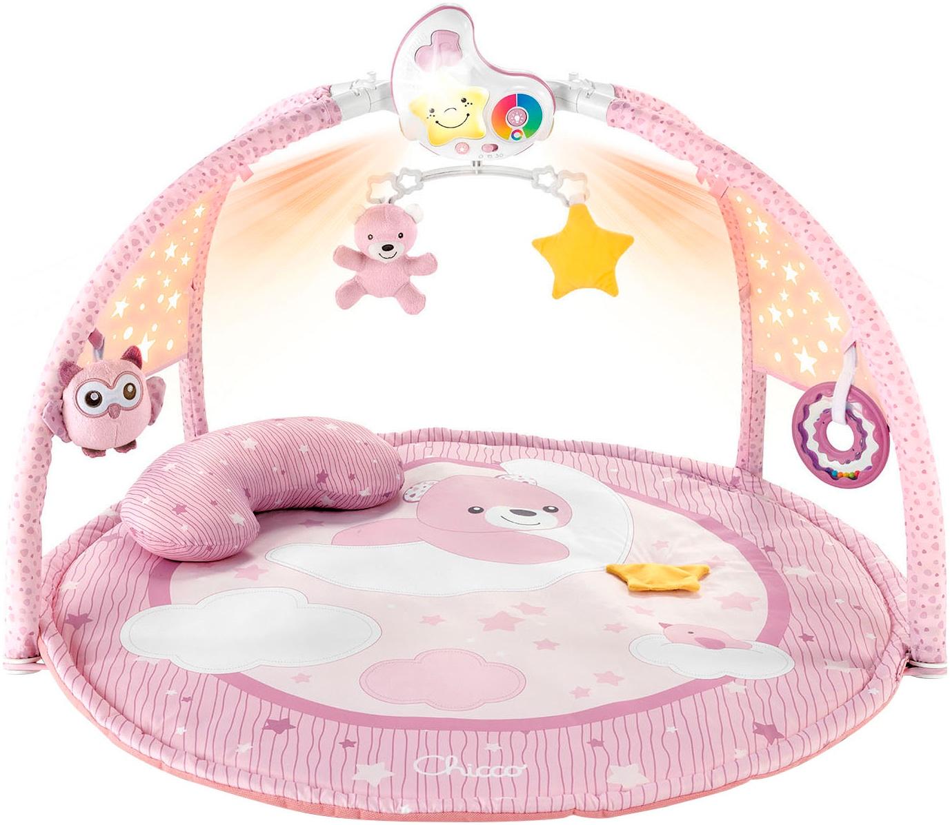 Baby Gym CHICCO "Farbspiel Gym, Pink", pink, Spielbögen, Baby, Kunststoff, Polyester, Baby Gym, mit Projektionen und Melodien
