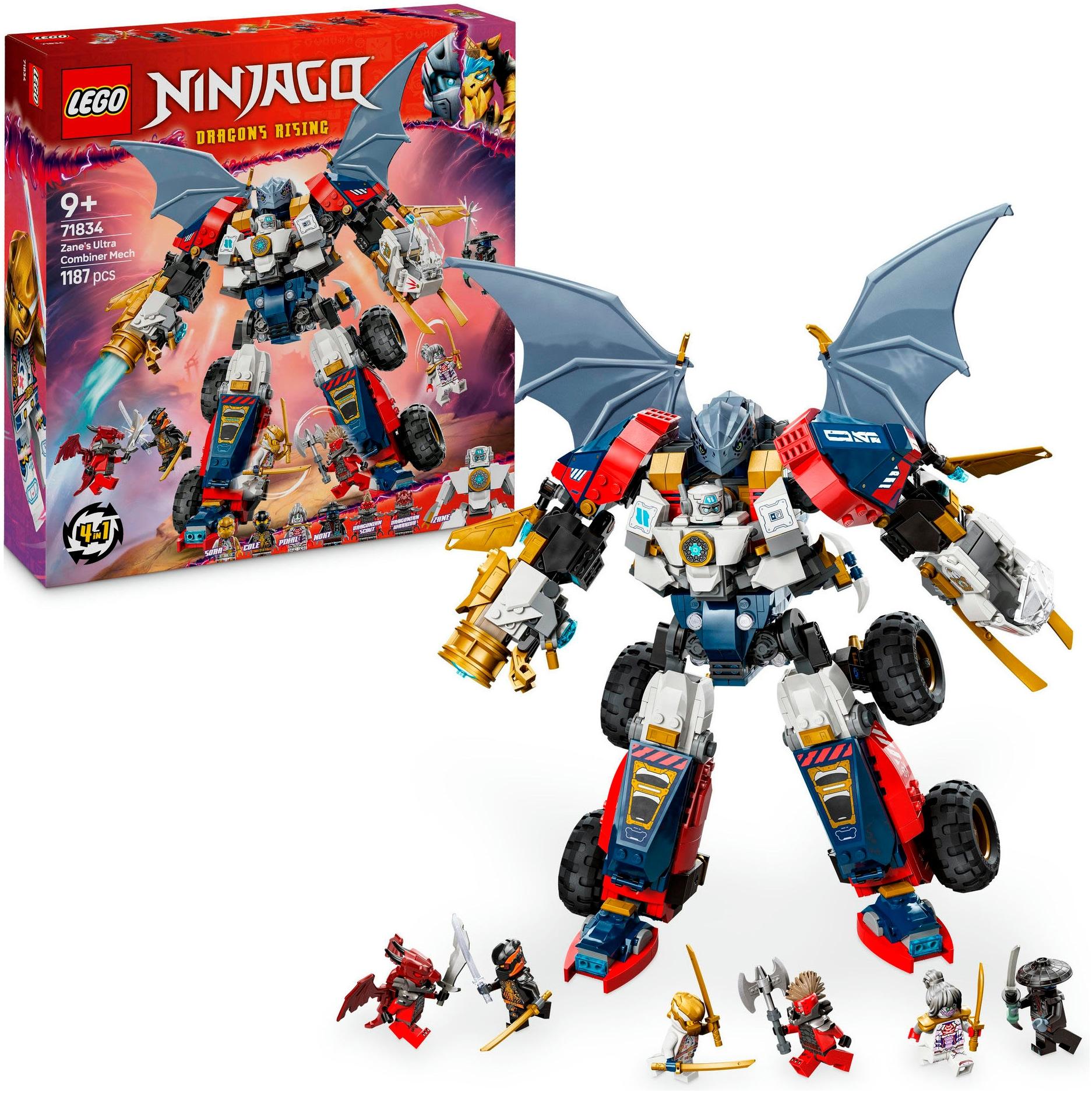 Konstruktionsspielsteine LEGO "Zanes Ultra-Kombi-Mech (71834), LEGO Ninjago", bunt, Spielbausteine, Kinder, Kunststoff, Konstruktionsspielsteine, Made
