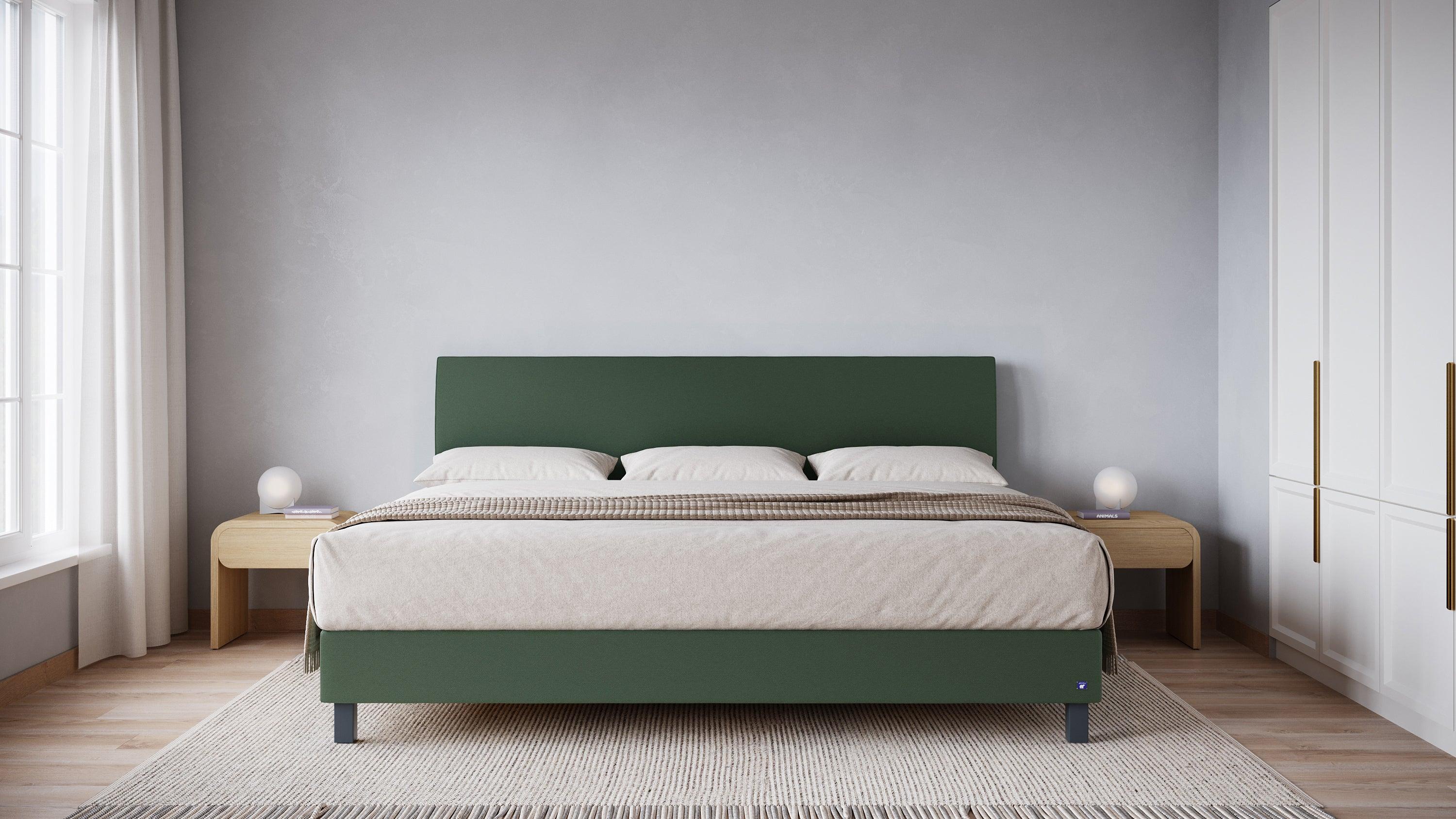 BRUNO Familienbett 240x200cm in Grün | XXL Boxspringbett Premium | mehrfach ausgezeichnet in Design & Qualität
