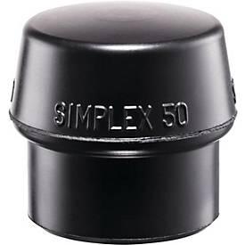 Schonhammerkopf SIMPLEX Kopf-Ø 60mm Gum.schwarz mittelh.HALDER