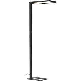 Stehleuchte Worklight EASY FL 940, LED 60 W, dimmbar, 4000 K, 7150 lm, direkt/indirekt, H 1950 mm, Kopf 570 x 280 mm, Stahlfuss, schwarz