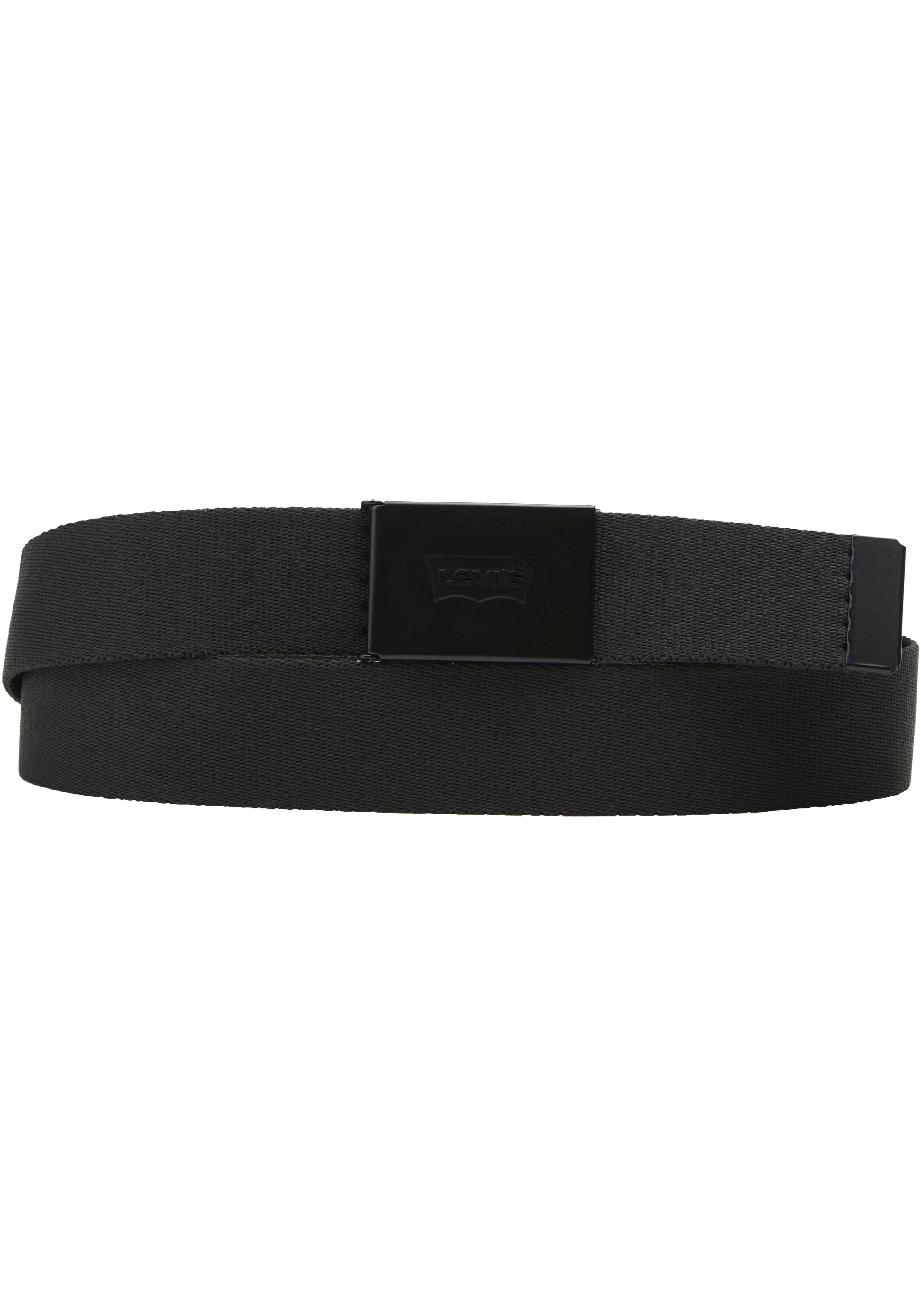Stoffgürtel LEVI'S "GÜRTEL MIT TONAL LOGO", Damen, schwarz (regular schwarz), Kunstfaser, Gürtel Stoffgürtel