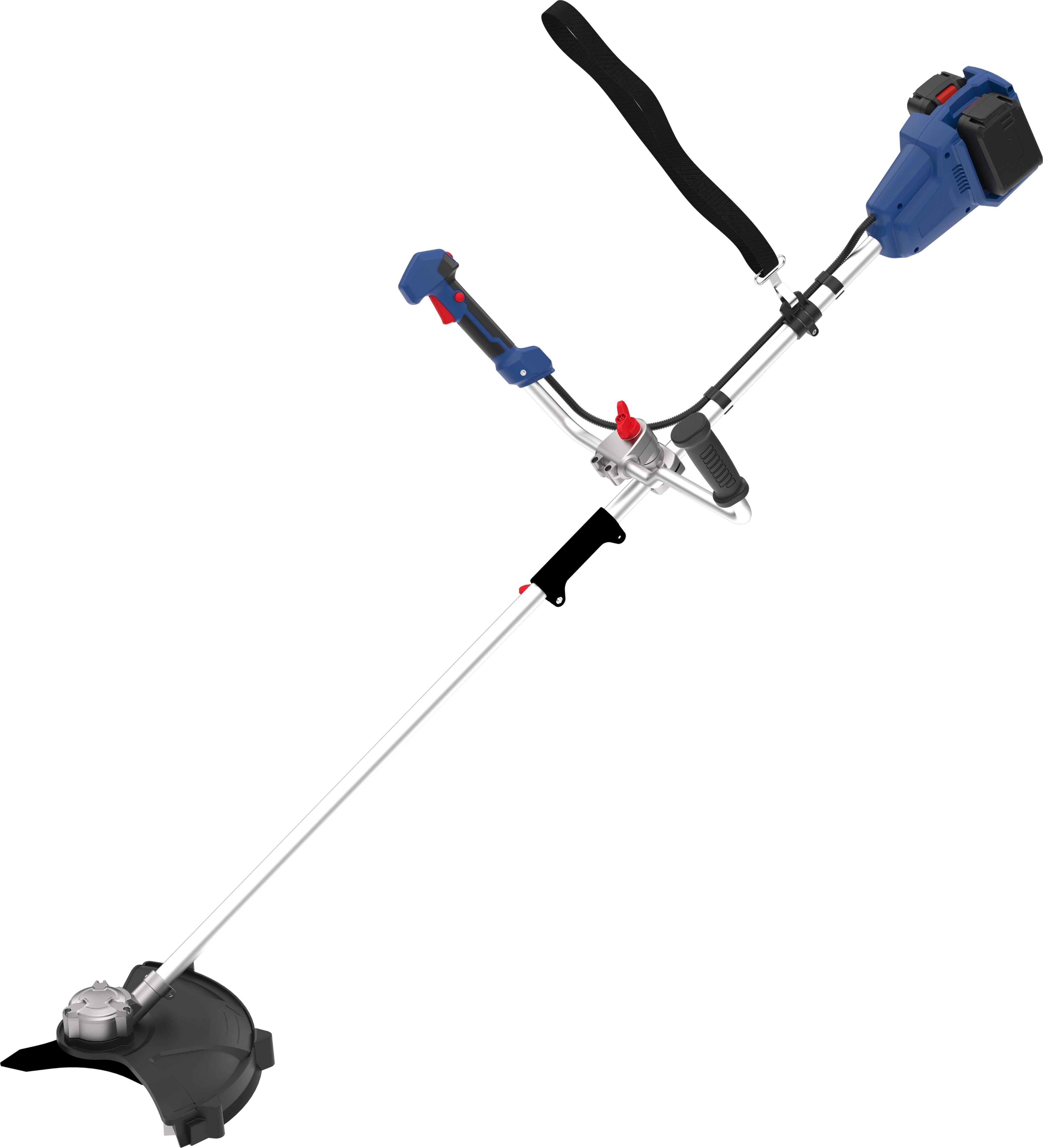 Hochentaster GÜDE “»FS 36-402-30«”, blau, Gartenscheren-Maschinen, Inkl. 2 x Akkupack 3 Ah und Doppelladegerät 3 A