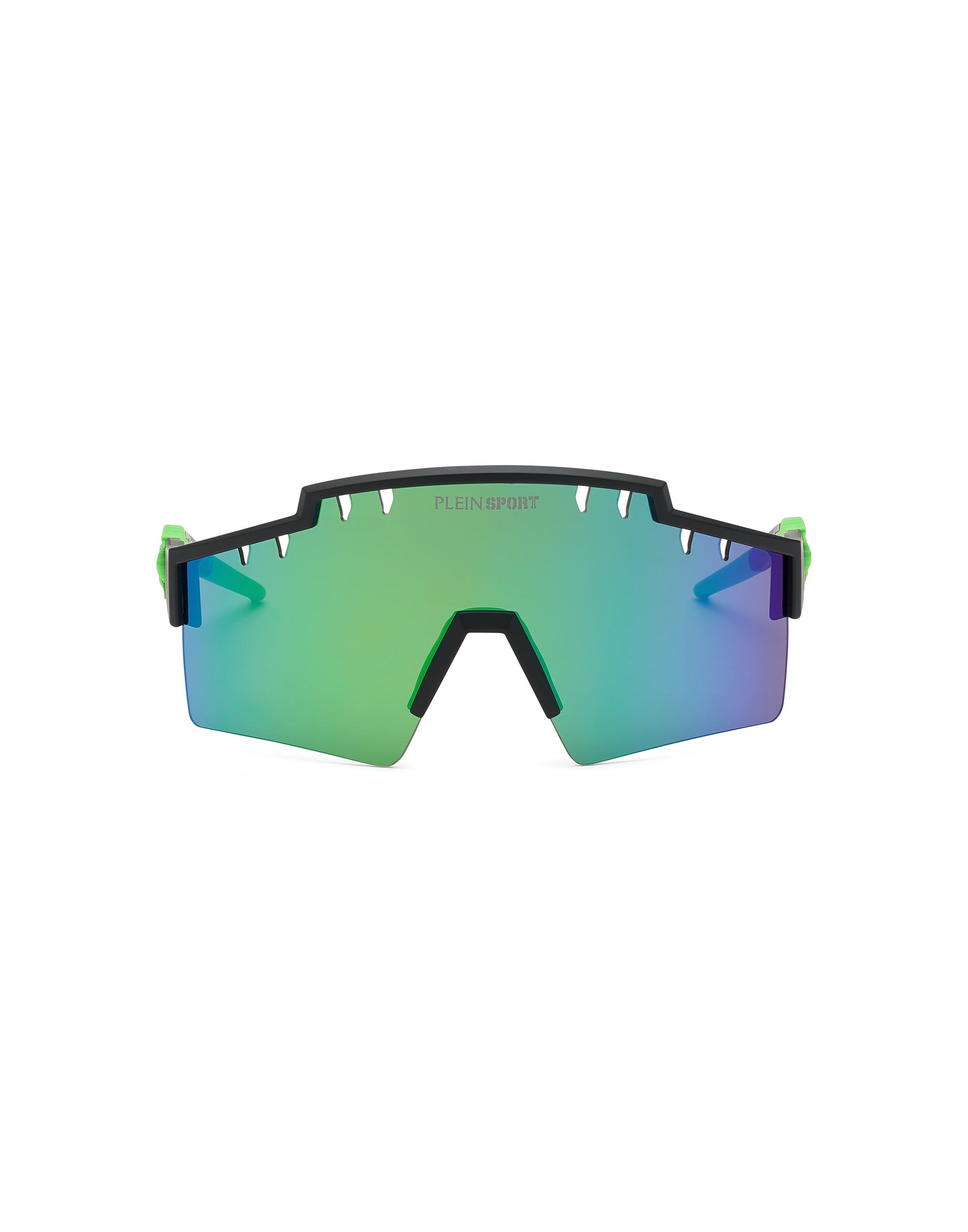 Sonnenbrille PLEIN SPORT "Tiger", Jungen, grün (0705, lightblau, grün), Sonnenbrillen Sonnenbrille