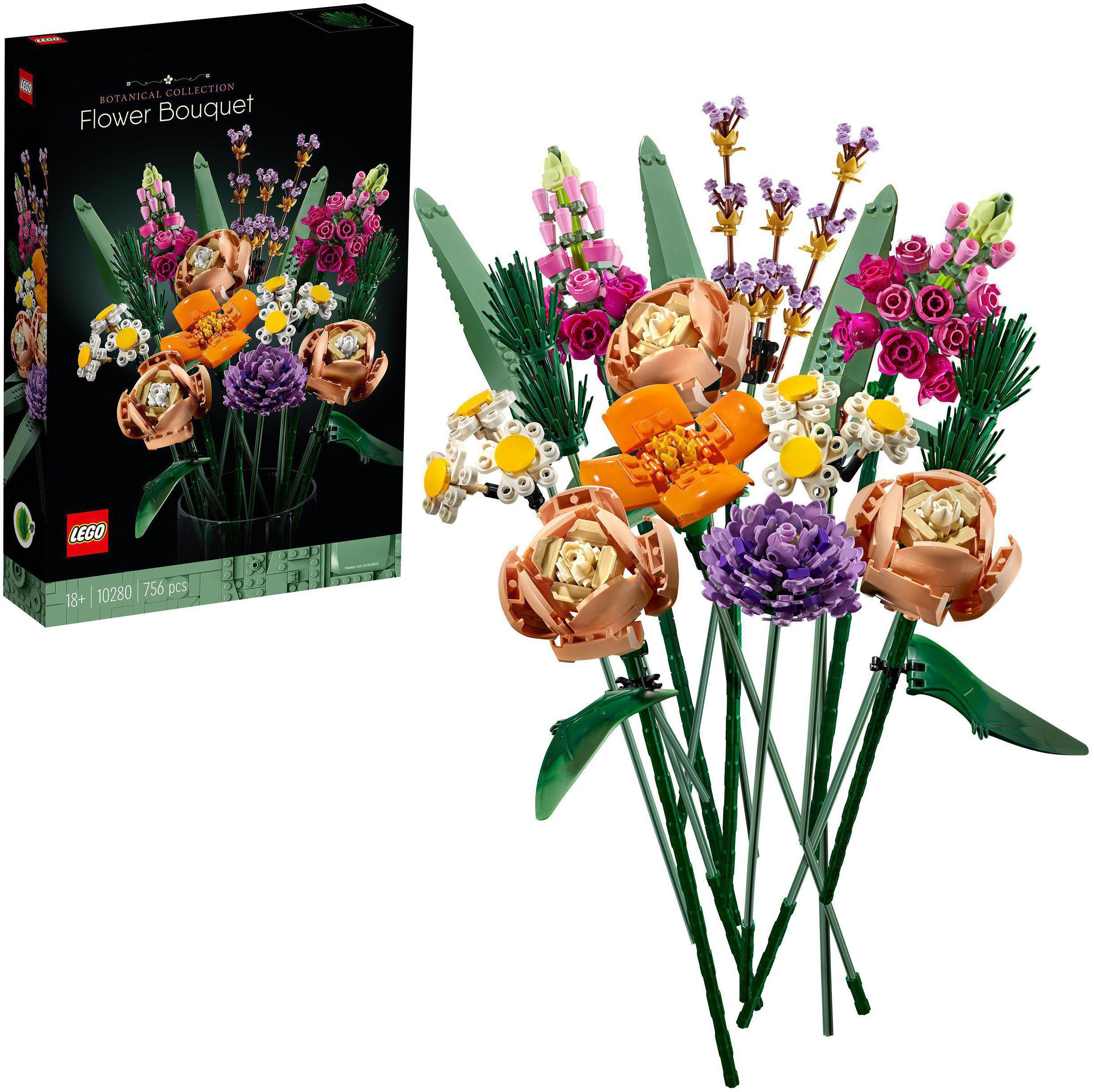 Konstruktionsspielsteine LEGO "Blumenstrauß (10280), Lego Botanicals", bunt, Spielbausteine, Kinder, Kunststoff, Konstruktionsspielsteine, Made in Eur