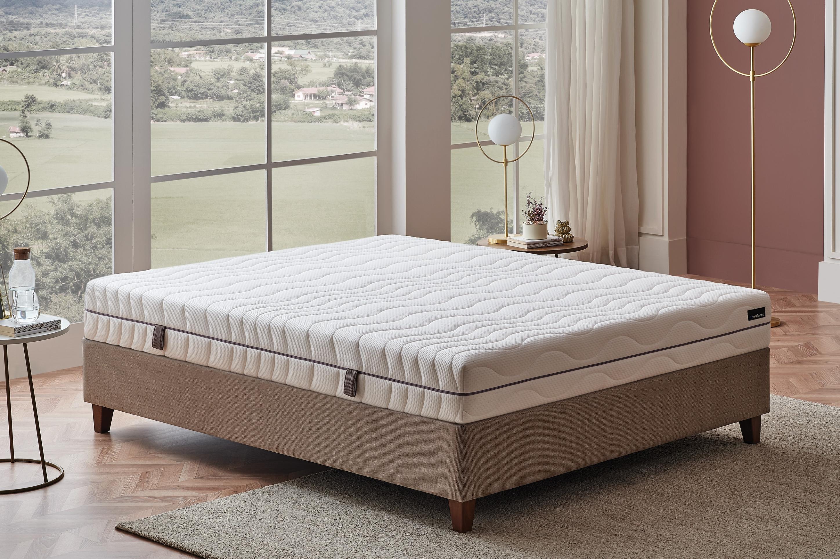 Komfortschaummatratze YATAS BEDDING "Royal Comfort 7, Matratze 90x200, 140x 200 cm & weitere Größen", weiß (weiß, neutral), B:200cm H:22cm L:200cm, Be