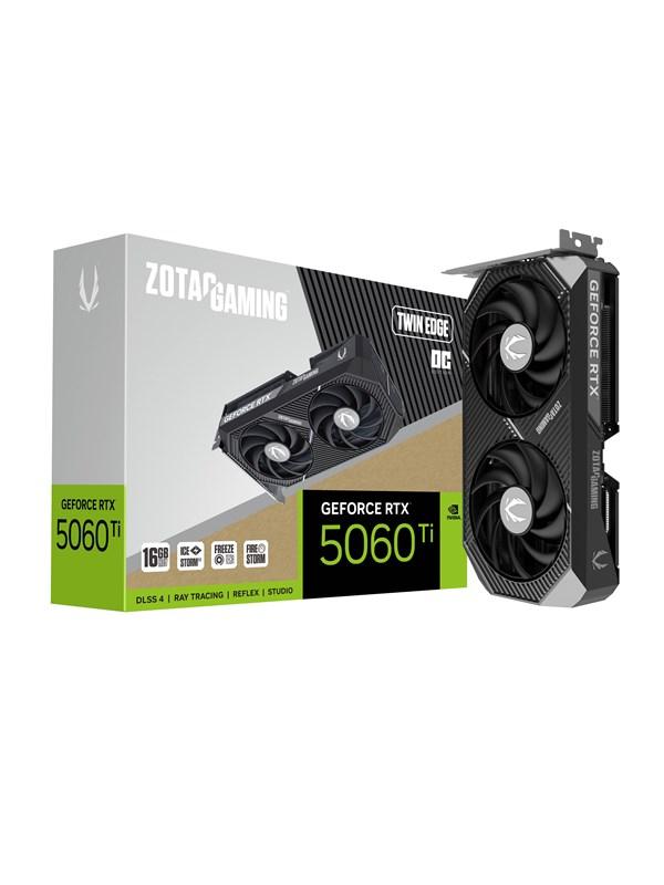 ZOTAC GeForce RTX 5060 Ti Twin Edge OC - 16GB GDDR7 RAM - Grafikkarte
