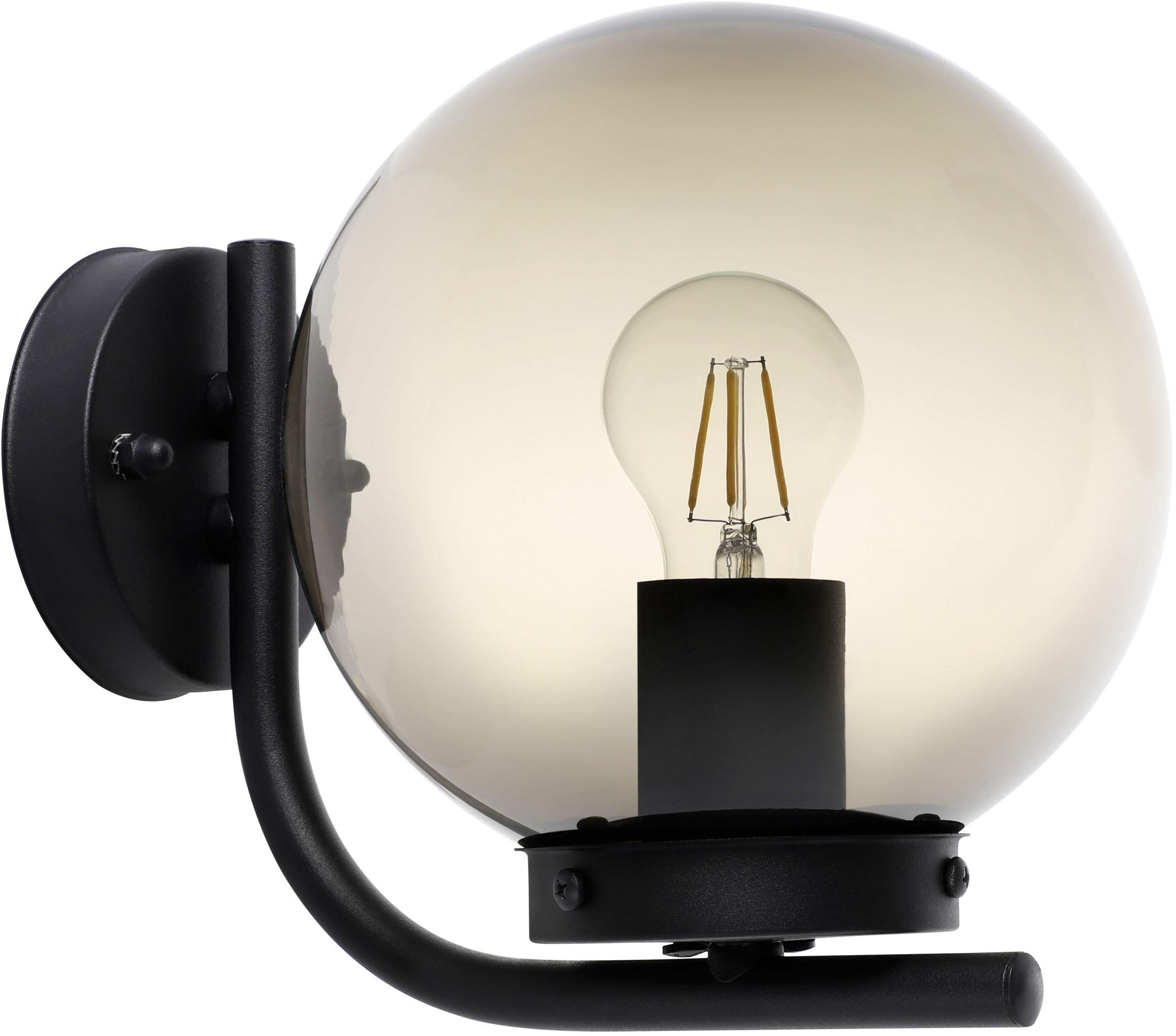 EGLO Wandleuchte "TAVERNA Wandlampe - Stahl verzinkt - E27 - 1X28W - IP44", schwarz, 1, H: 23cm, 1 Stk., Leuchten, Außenbeleuchtung, Außenwandleuchte,