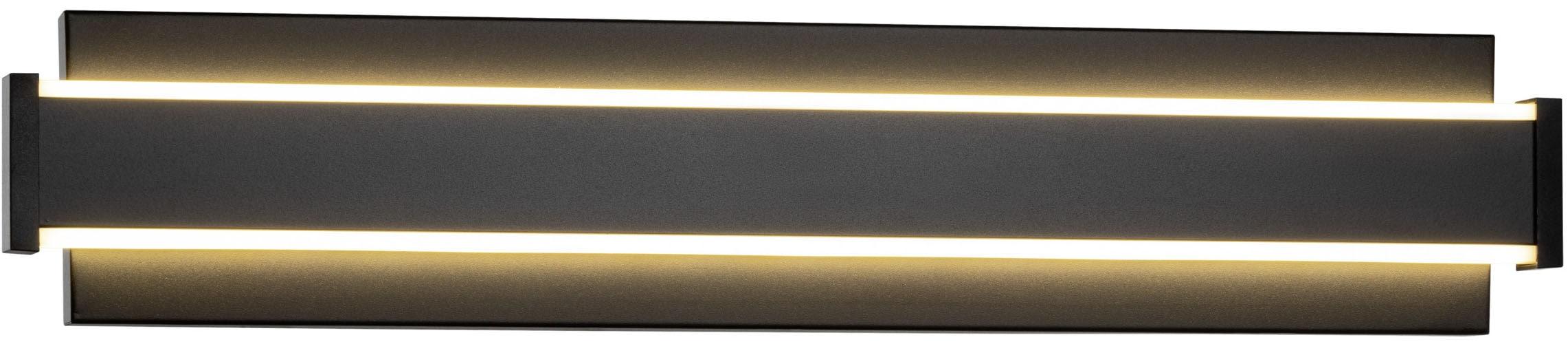 EGLO Wandleuchte "NEVIANO Wandlampe - Stahl, Kunststoff - LED - 2X7W - IP55", schwarz, 2, H: 6,5cm, 1 Stk., Leuchten, Außenbeleuchtung, Außenwandleuch