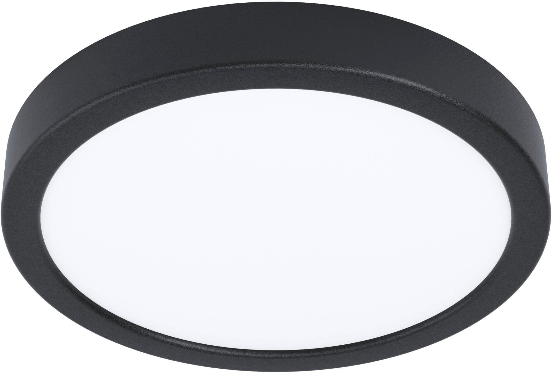 EGLO Aufbauleuchte "Fueva 6-Z Deckenlampe, ZigBee, App und Sprachsteuerung, Badlampe, IP44", schwarz, 1, Ø 21,1cm H: 2,5cm, 1 Stk., Leuchten, Aufbaule