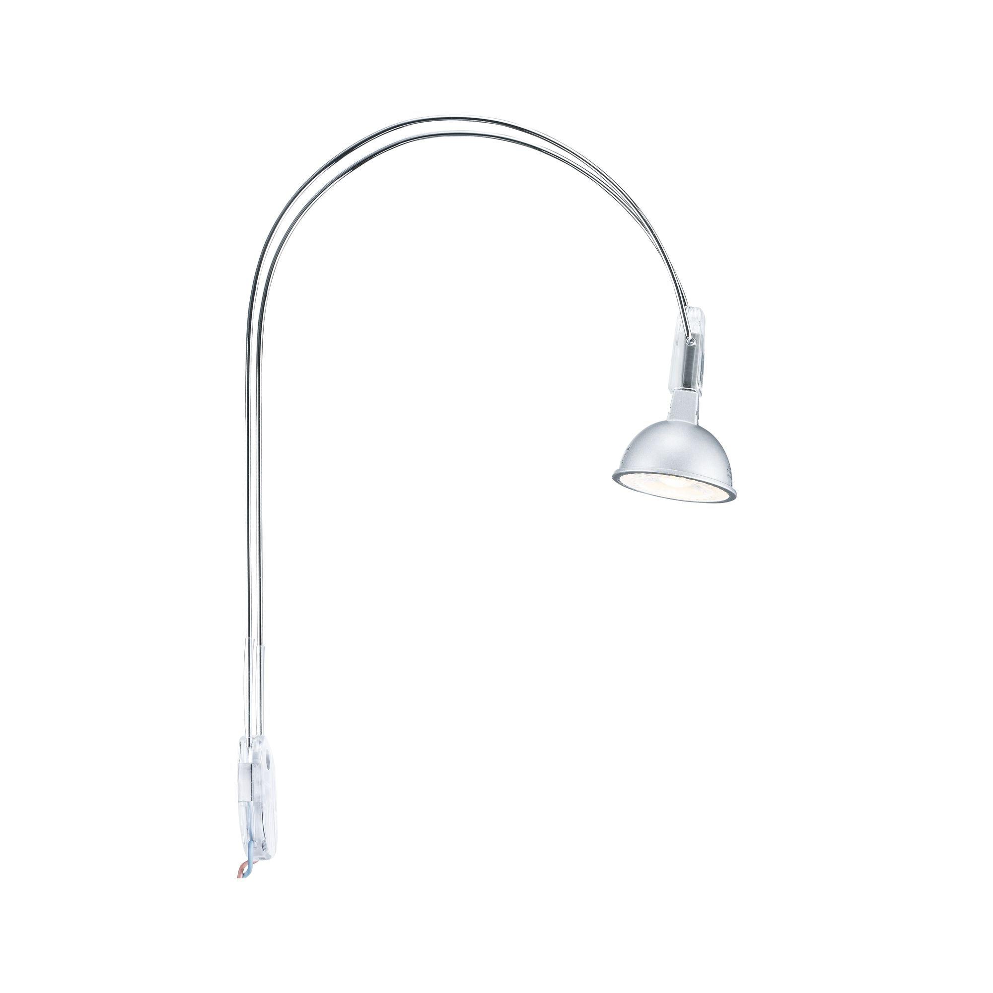 PAULMANN LED Bilderleuchte "Galeria LED II Chrom inkl. Leuchtmittel 2x4W GU5,3", grau (chromfarben), 2, Ø 5,1cm H: 30cm, 1 Stk., Leuchten, LED Bilderl