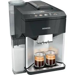 SIEMENS Kaffeevollautomat "EQ500 integral TQ513D01, viele Kaffeespezialitäten, OneTouch-Funktion", schwarz (daylight silber, klavierlack schwarz), B:3