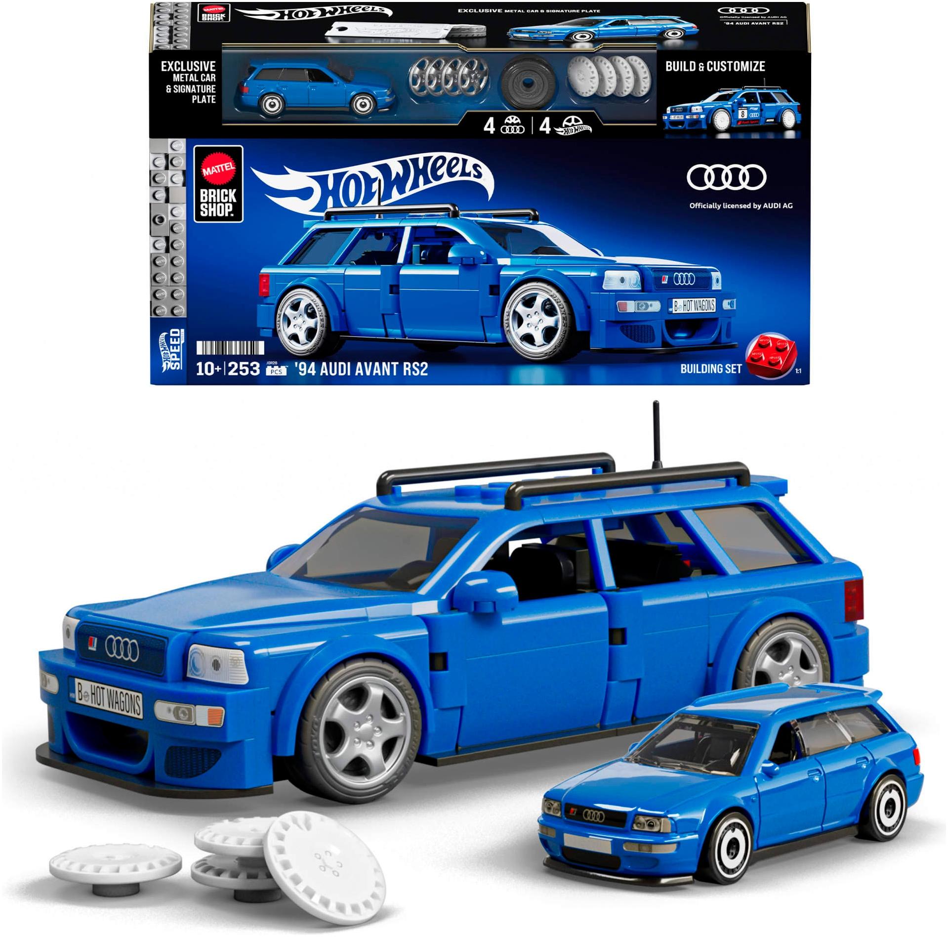 Modellbausatz MATTEL "94 Audi Avant RS2", bunt, Modellbausätze, Kinder, Kunststoff, Metall, Modellbausatz