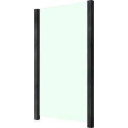 Zaun STAKET PRO, grau (anthrazit), Pfosten: 2 Stk., Aluminium, Glas, Zaunelemente, Glaszaun, Gesamtlänge: 1,14 m, 2 Pfosten