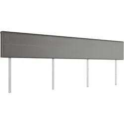 Rückenkissen PRIESS "Seitenkissen Kopfstütze Barkhausen", grau (anthrazit), B:6cm H:30cm L:204cm, Funktionskissen, Passend für die Betten Barkhausen, 