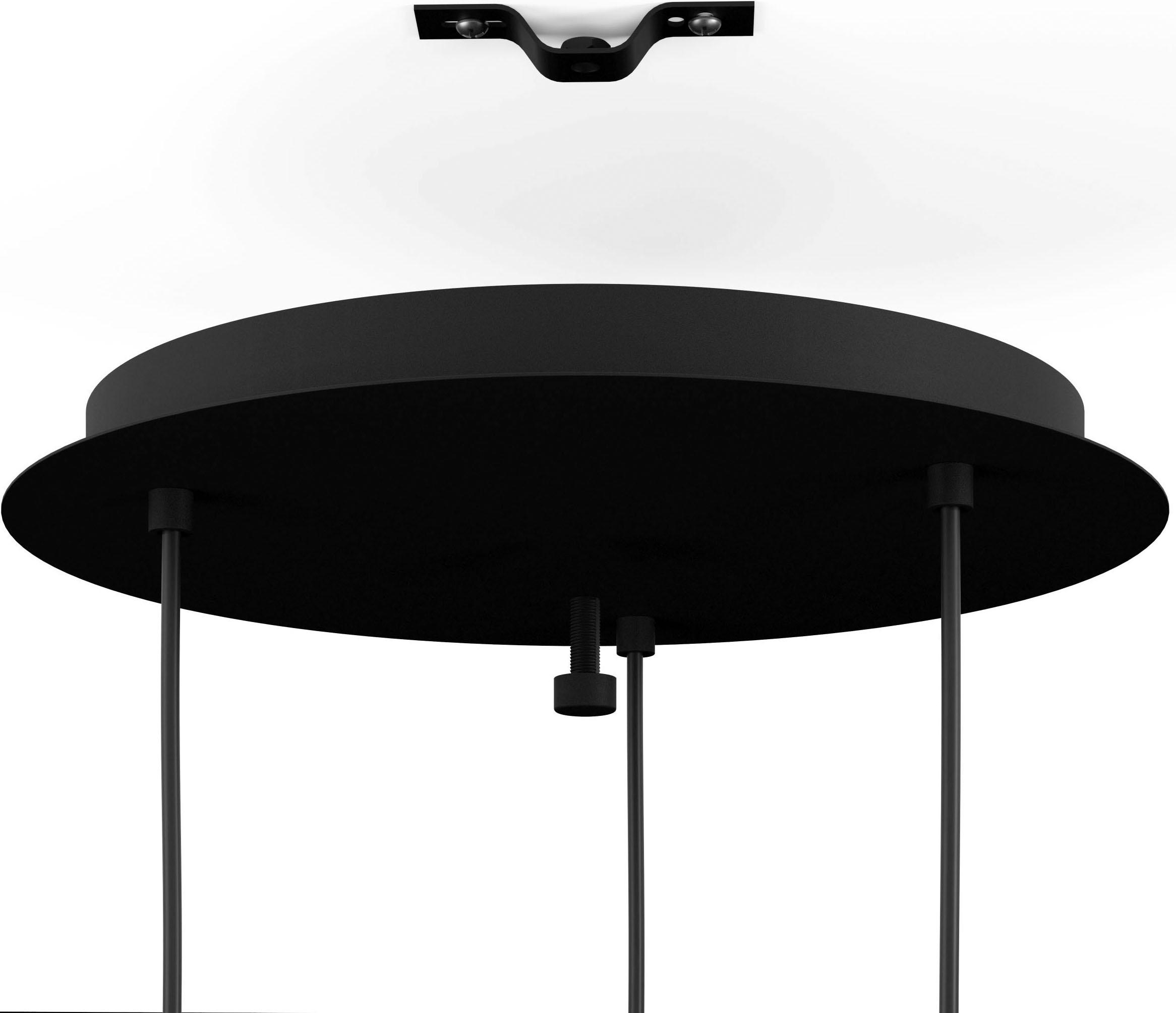 EGLO Hängeleuchte "AGUILARES", schwarz, Ø 43 H: 110cm, 1 Stk., Leuchten, Hängeleuchte in schwarz aus Stahl - exkl. E27 - 40W, Hängeleuchte