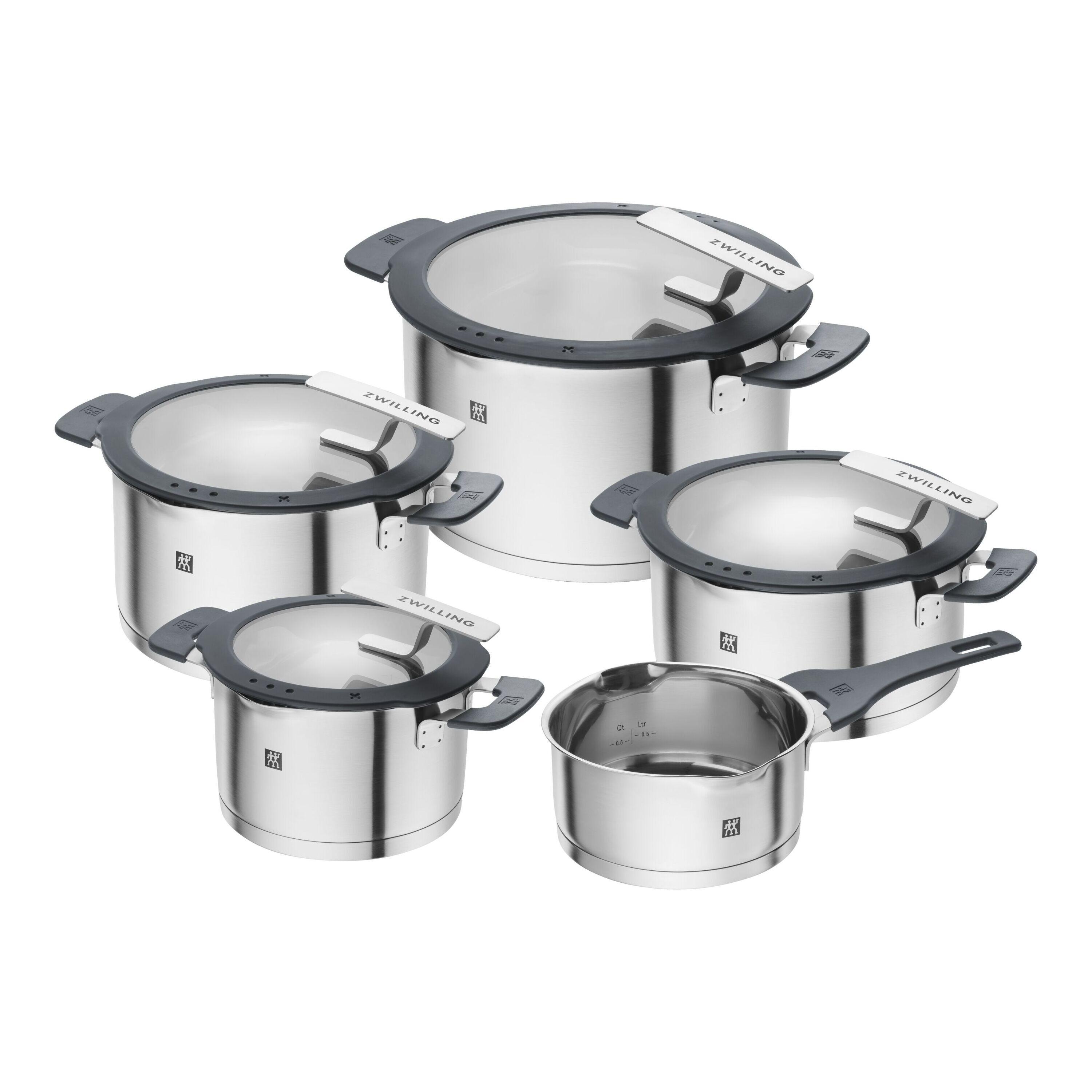 ZWILLING Simplify Kochtopfset 5-tlg, Edelstahl