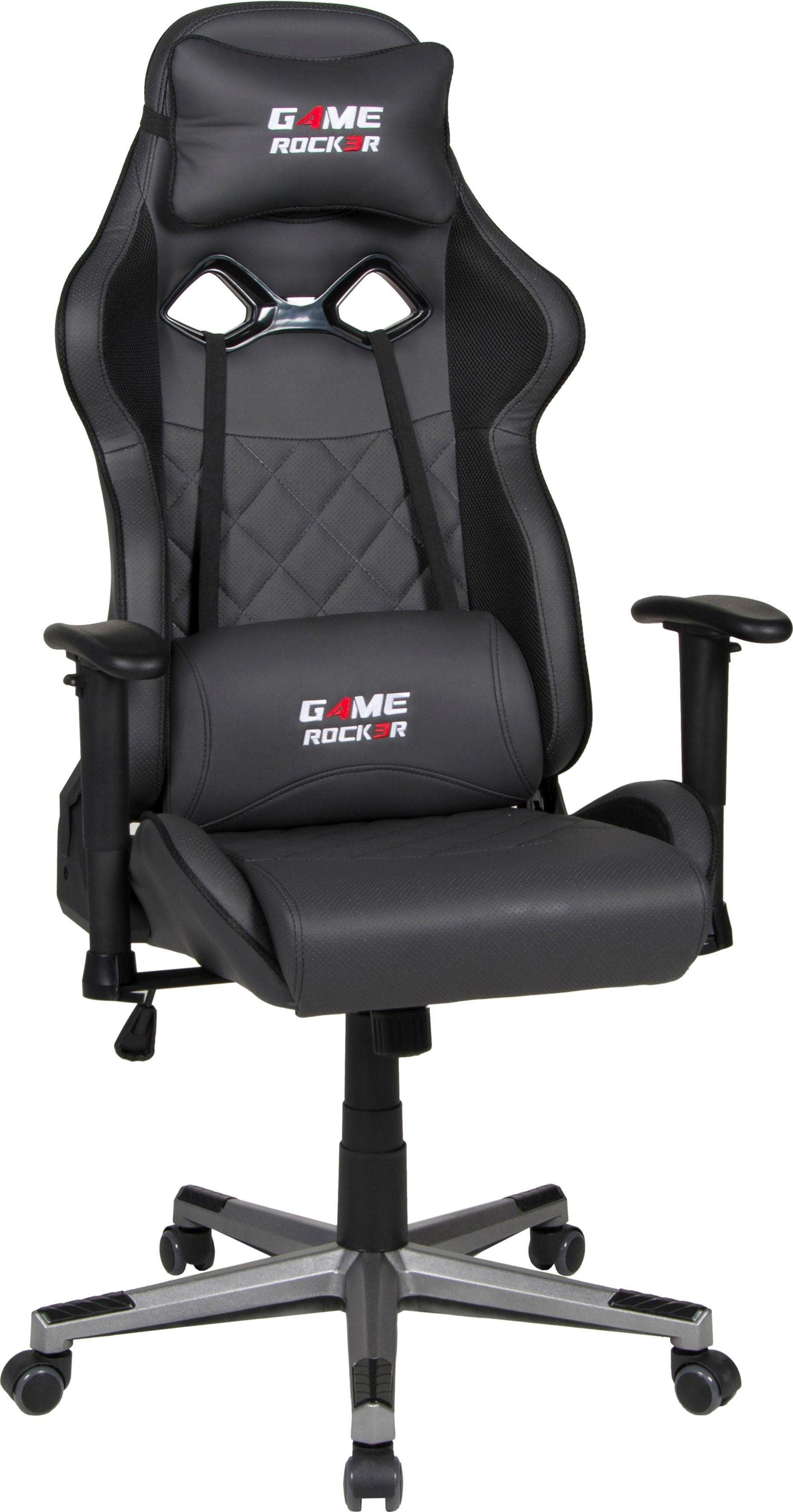 Gaming-Stuhl DUO COLLECTION “Game-Rocker G-20”, schwarz (anthrazit, schwarz, anthrazit, schwarz, anthrazit, schwarz), B:66cm H:128cm