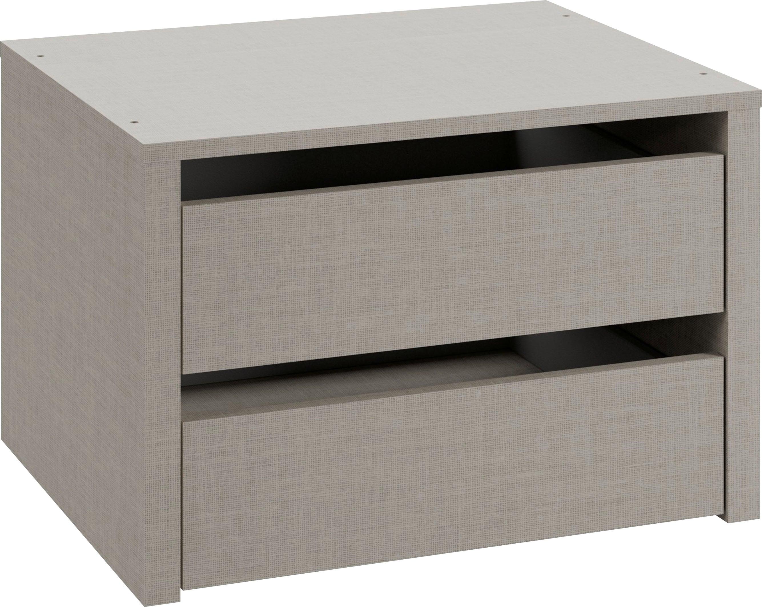Schubladeneinsatz RAUCH "Zubehör für Rauch-Schwebetürenschränke BLUE", beige (leinenoptik hell), B:58cm H:39cm T:45cm, Holzwerkstoff,