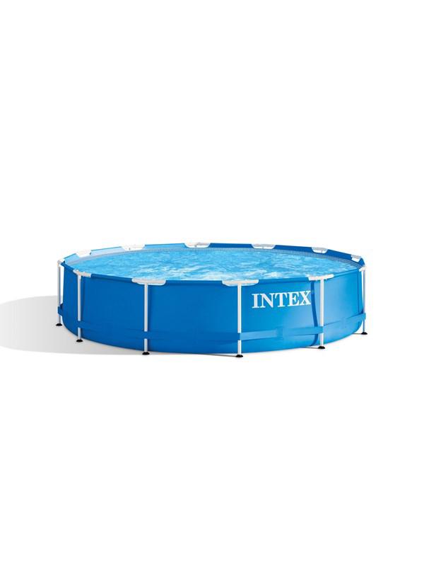 Intex Metal Frame Pool Set 6.503L 366x76 cm inkl. Filterpumpe