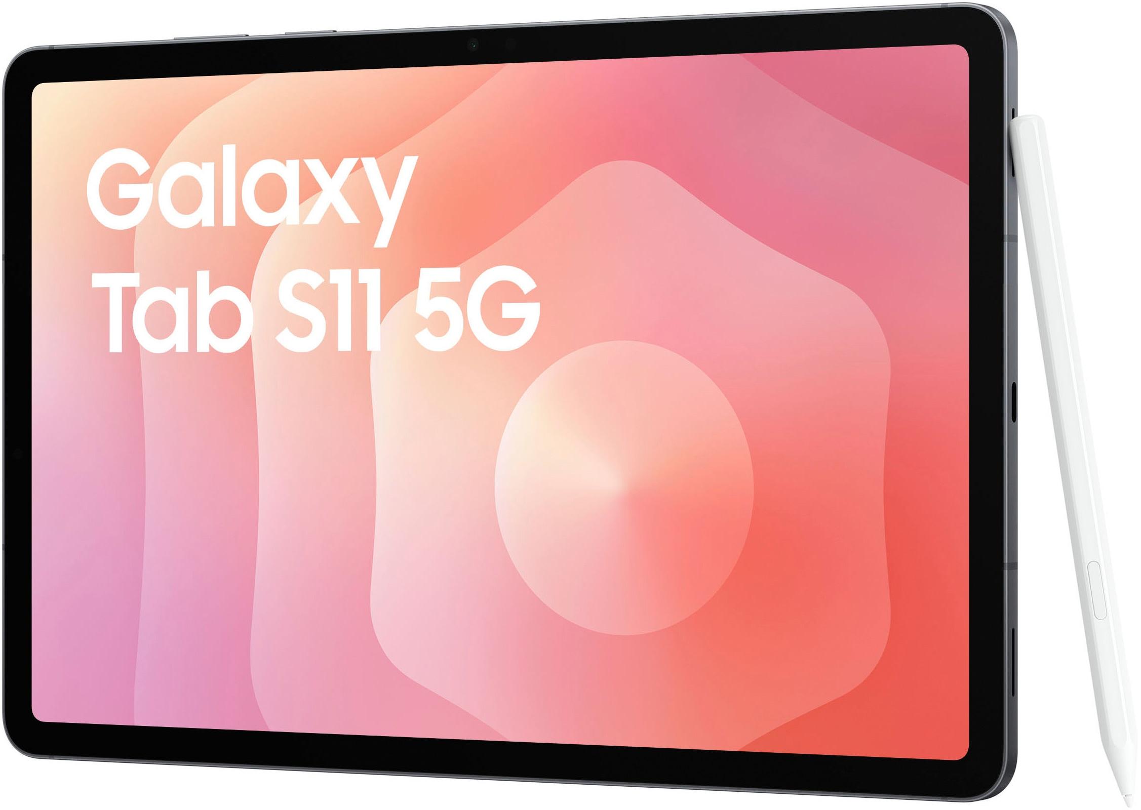 SAMSUNG Tablet "Galaxy Tab S11", Energieeffizienz: G, grau, 256 GB,mit eSIM, Tablets_EBookReader, Tablet