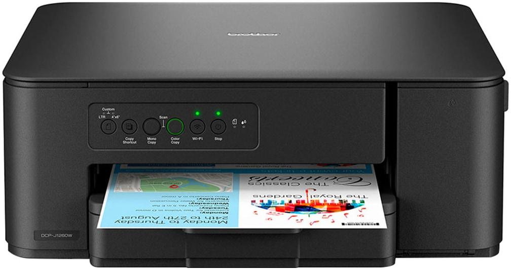BROTHER Multifunktionsdrucker "DCP-J1260W", schwarz, B:39cm H:14,85cm T:34,3cm, Drucker, Multifunktionsdrucker